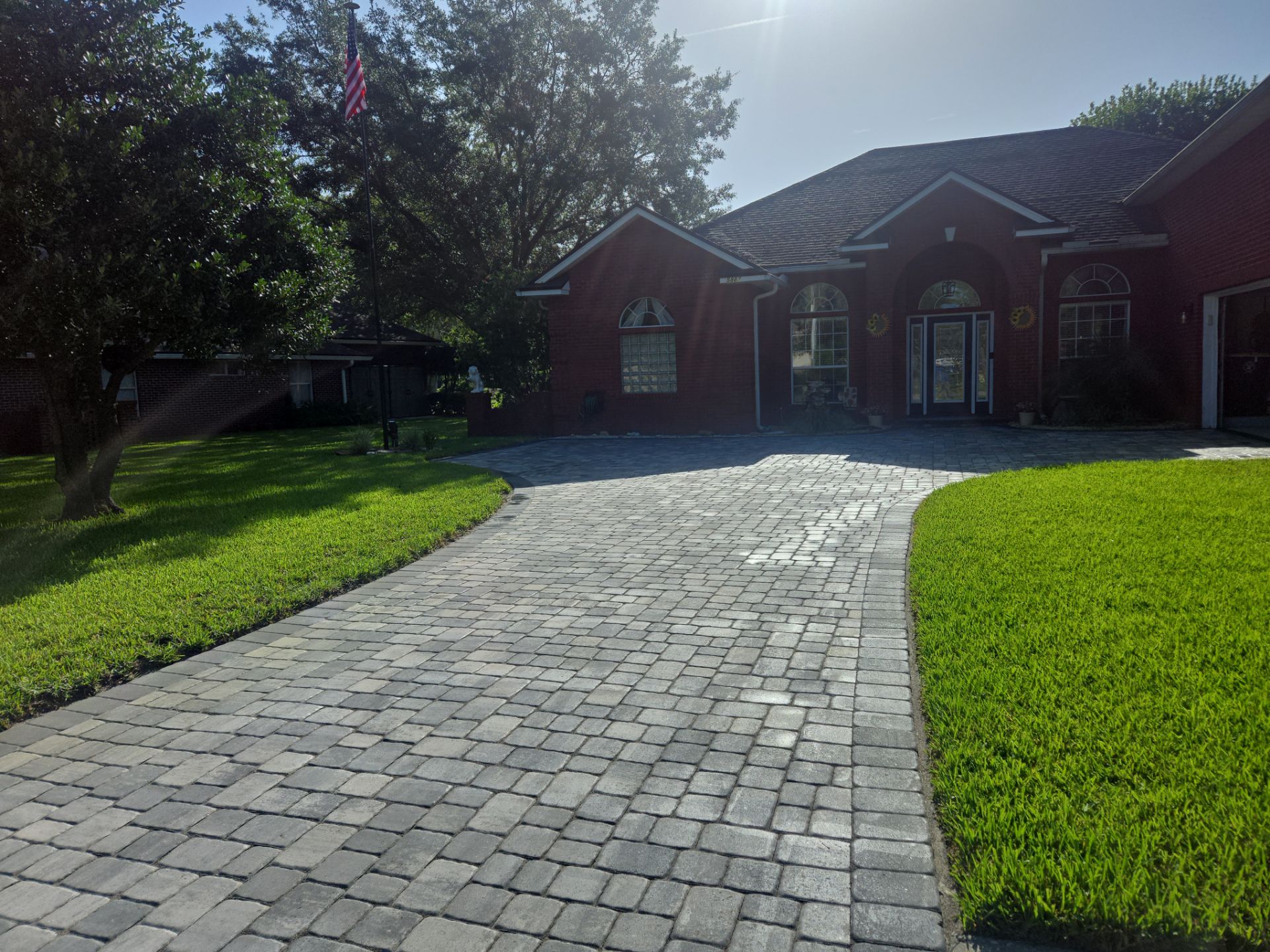 Paver Driveway using Concrete Sealant by DuraSeal