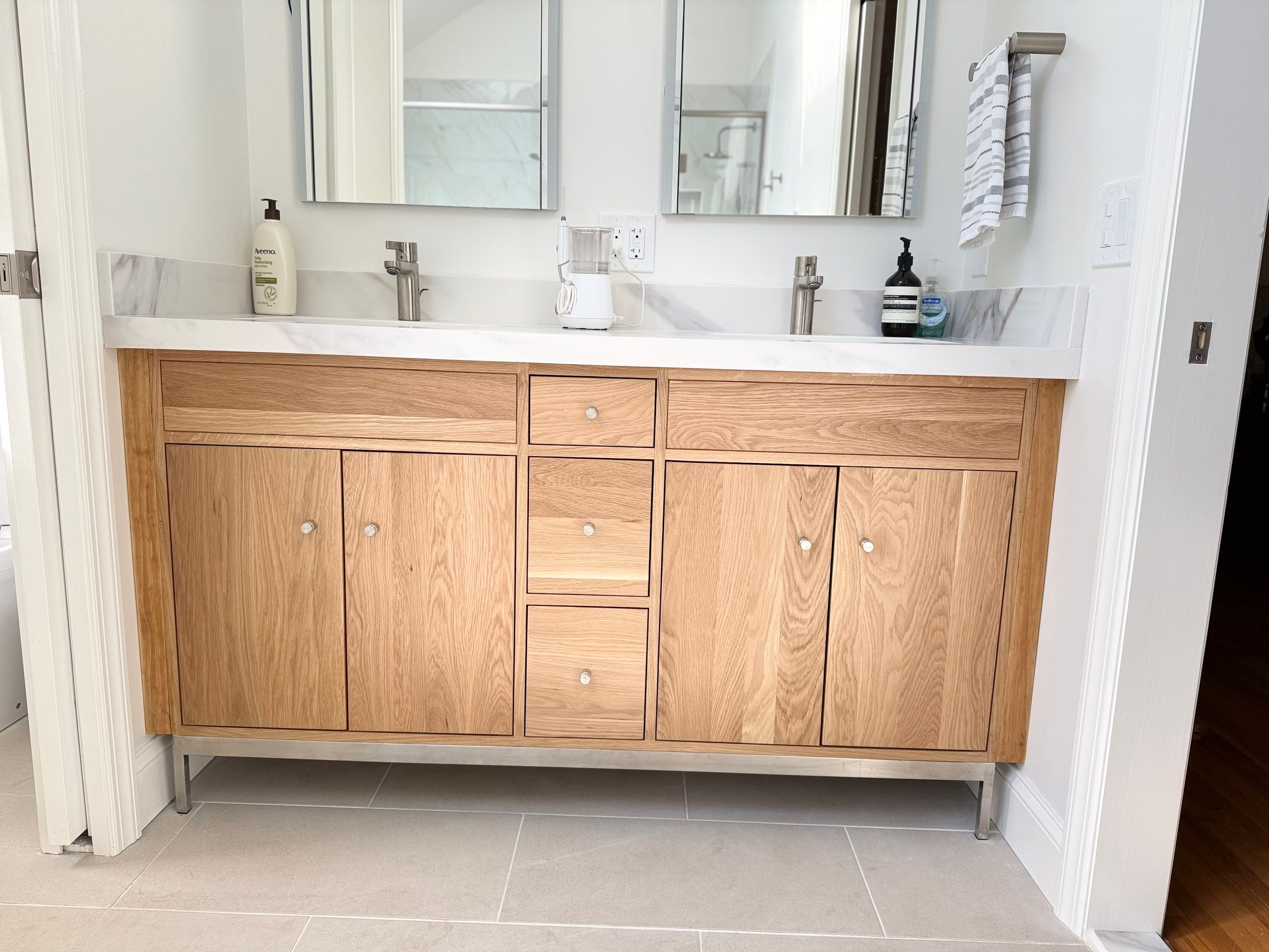Bathroom Remodel using Tile by Home Concepts Construction