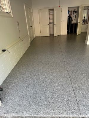 Garage Floor Coating using Creekbed