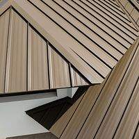 .040 Aluminum 1.5" Mechanical Seam Medium Bronze  by Total Roofing System The Metal Roof Experts