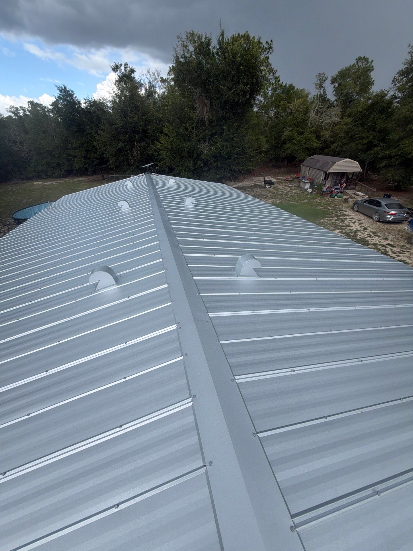 New Metal Roof Done in Branford, FL by Brehm Roofing