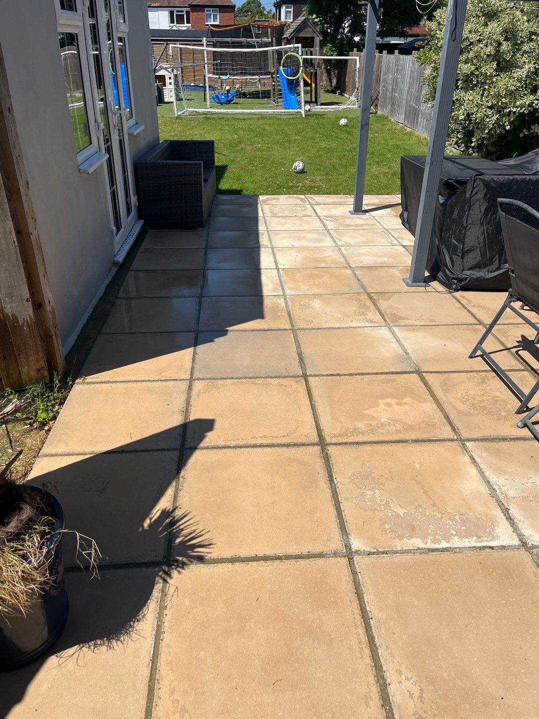 Driveway And Patio Clean using Honda 21lt High Pressure Machine by Ges Exterior Cleaning ltd