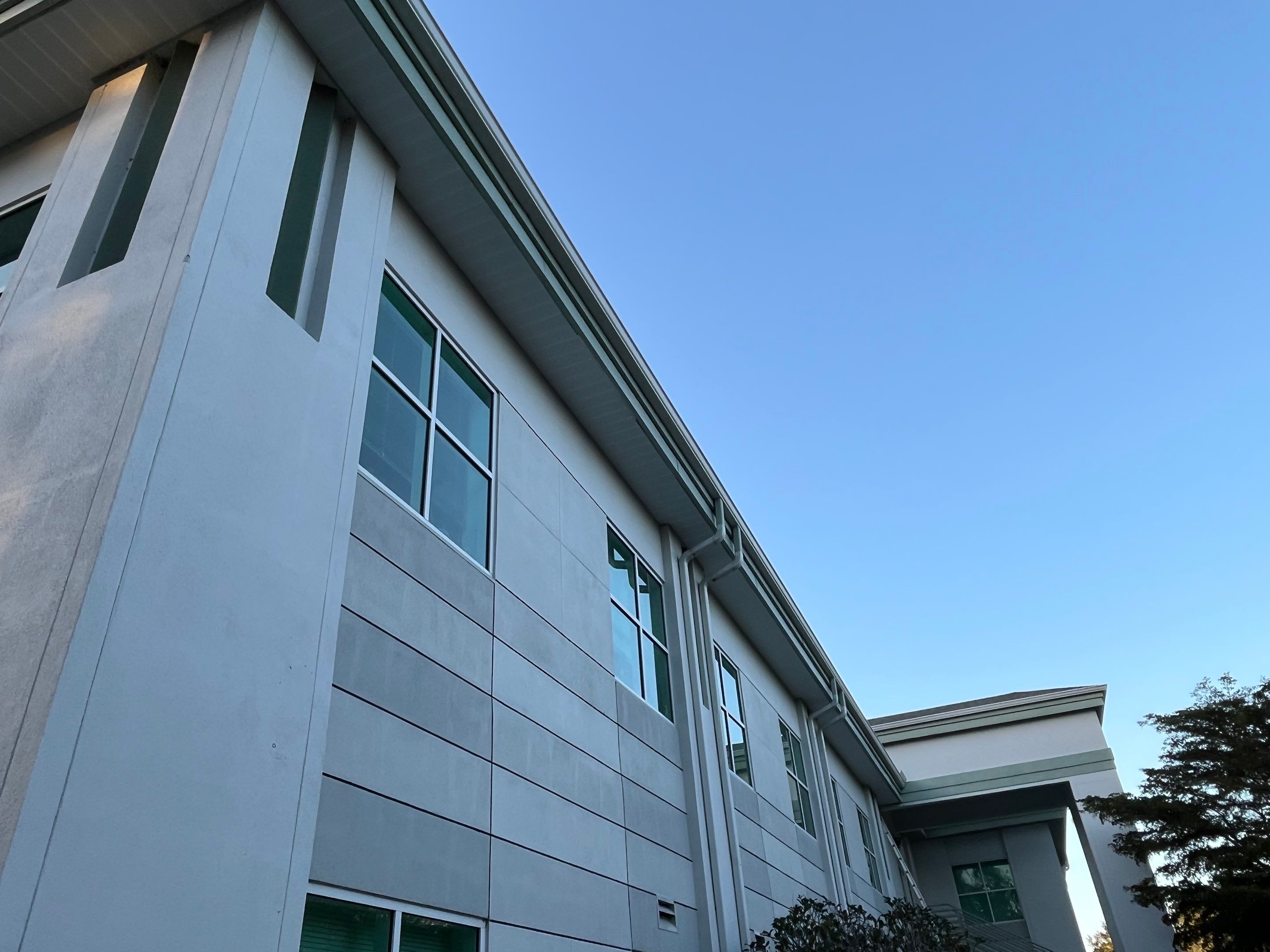 6-Inch White Seamless Gutters in Sarasota FL by Gutter Professors