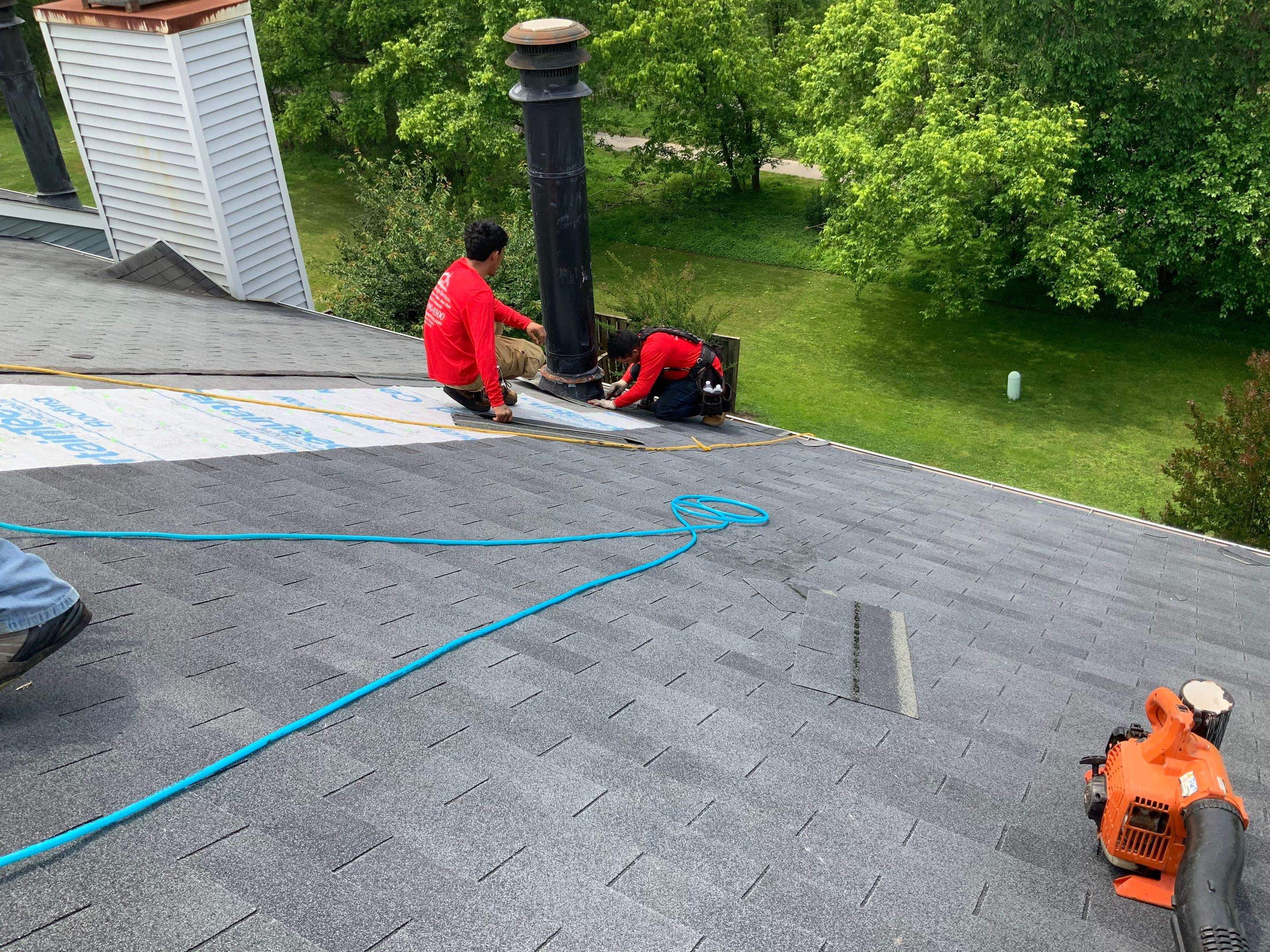 Residential Roofing Installation using XT-25 Color Moire Black by Alpha Design Services