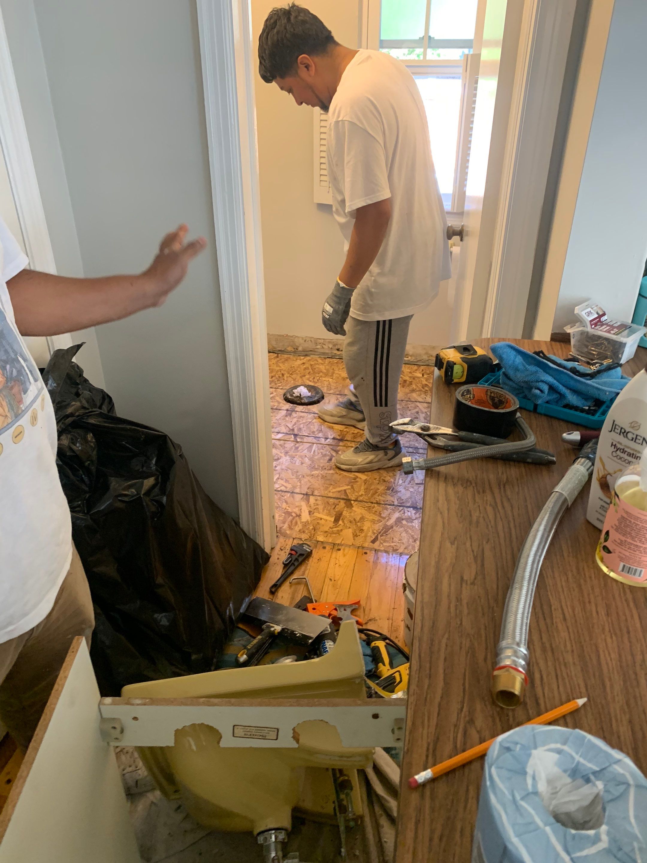 Luxury Vinyl Flooring Installation by Greenspring Construction Services