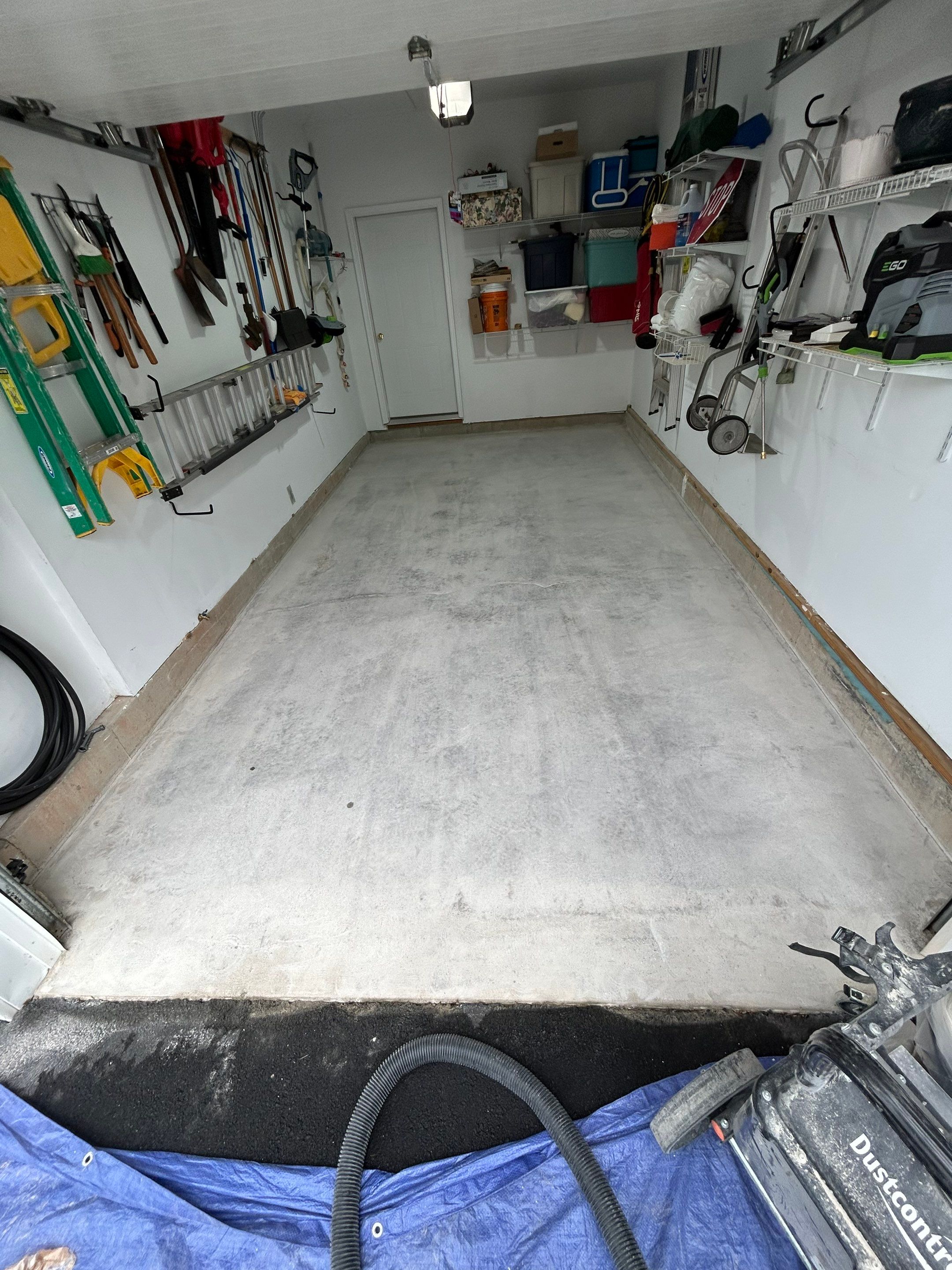 Concrete Floor Coating Using Tidal Wave Color by DiGiorgi Roofing and Siding Inc