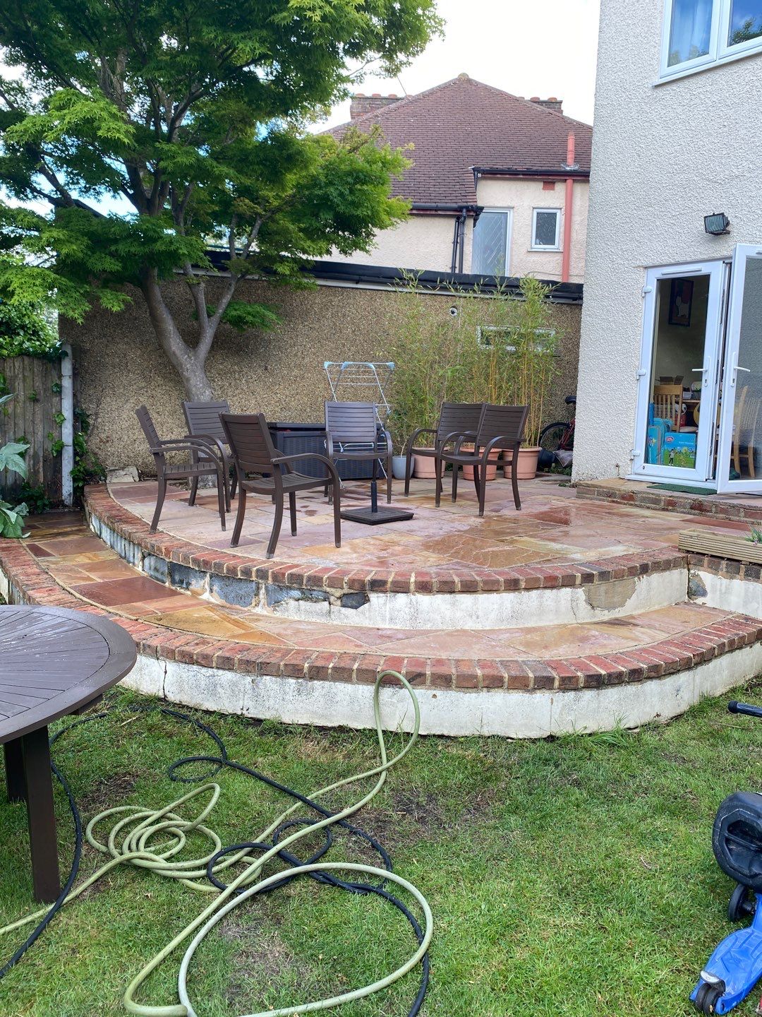 Driveway And Patio Clean using honda 21 ltr/min by Ges Exterior Cleaning ltd