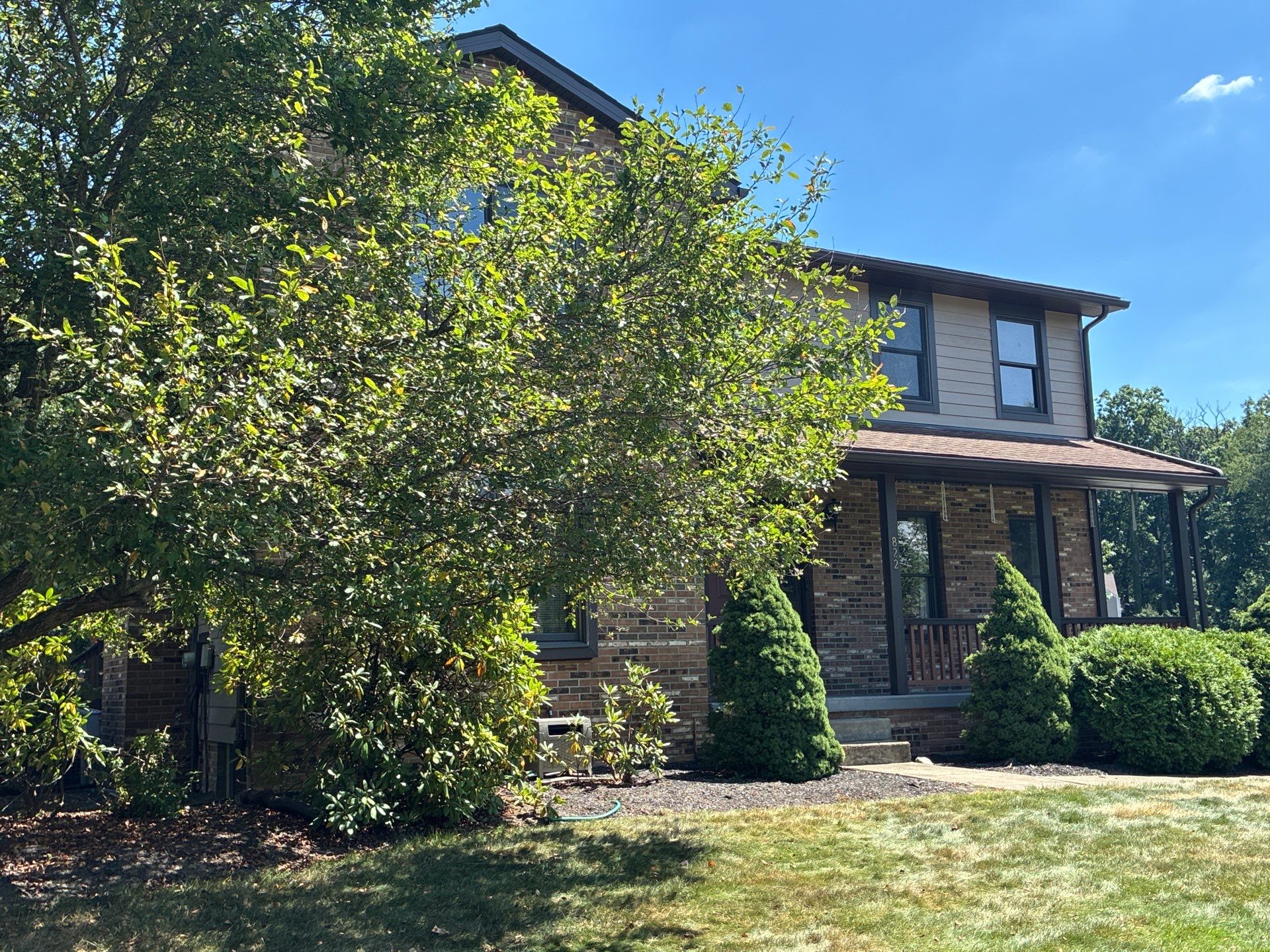 Full House James Hardie Lap Siding and Trim Renovation With Modern Dark Trim In Wexford / Mars PA by Ideal Siding Pittsburgh