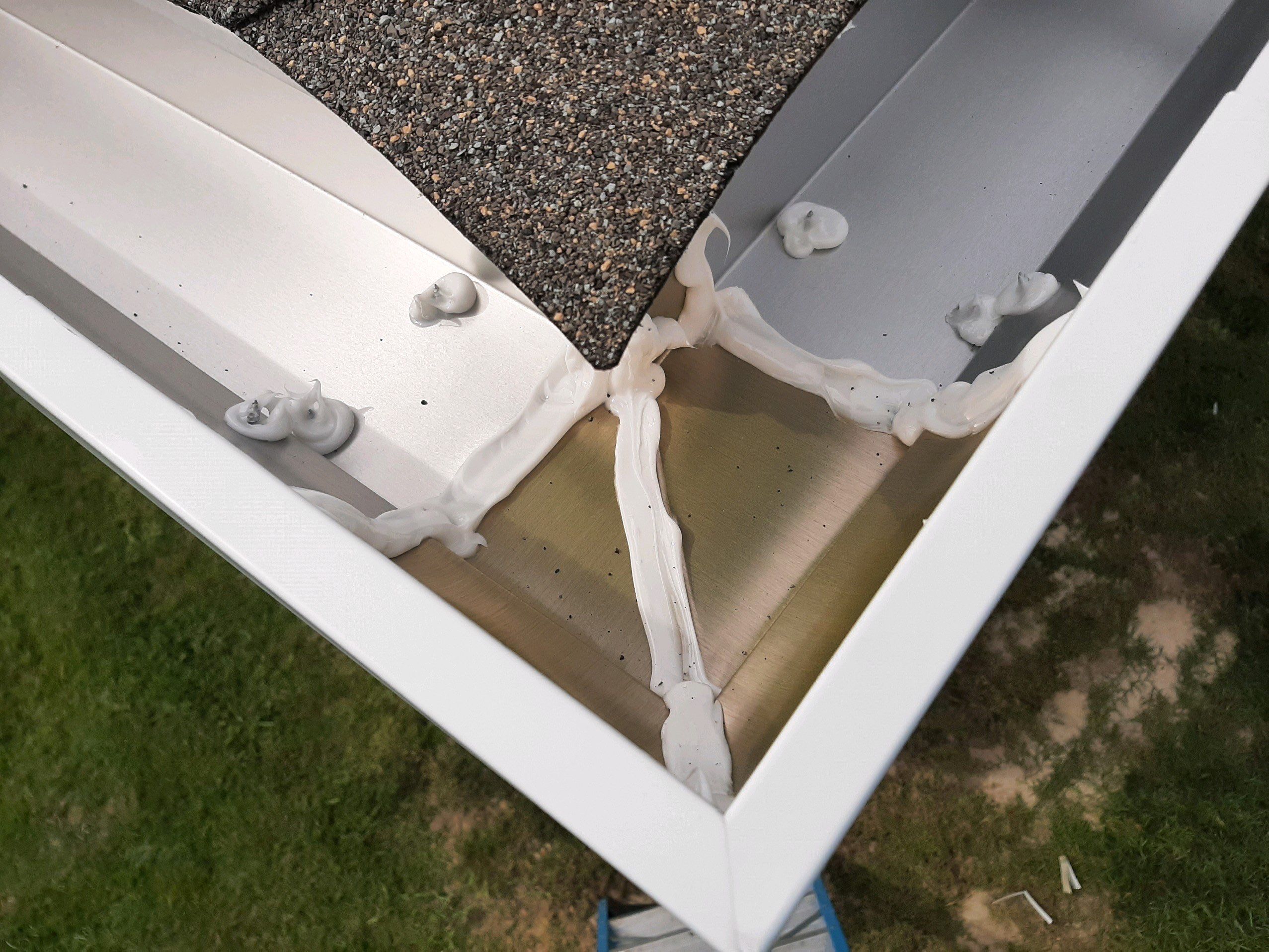 Seamless Gutter Installation using White K-Style Gutters by Gutter Professors