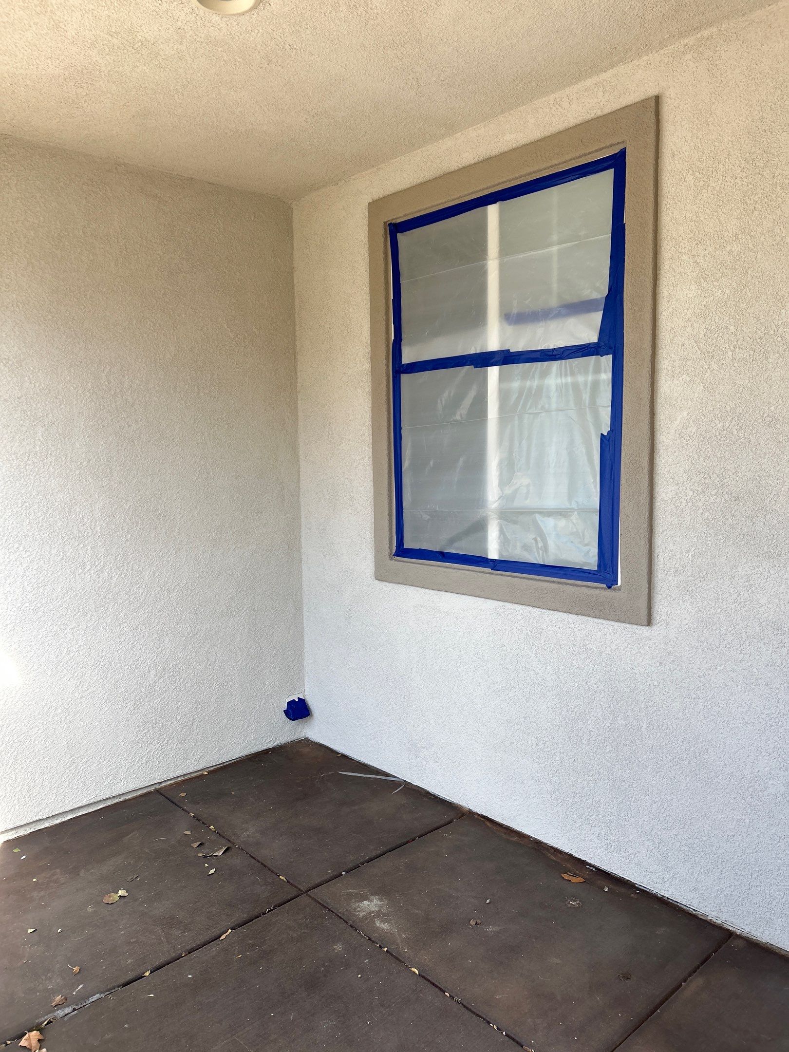 Sandblasting & Staining Concrete Driveway In Rancho Cucamonga, CA by La Power Washing Inc
