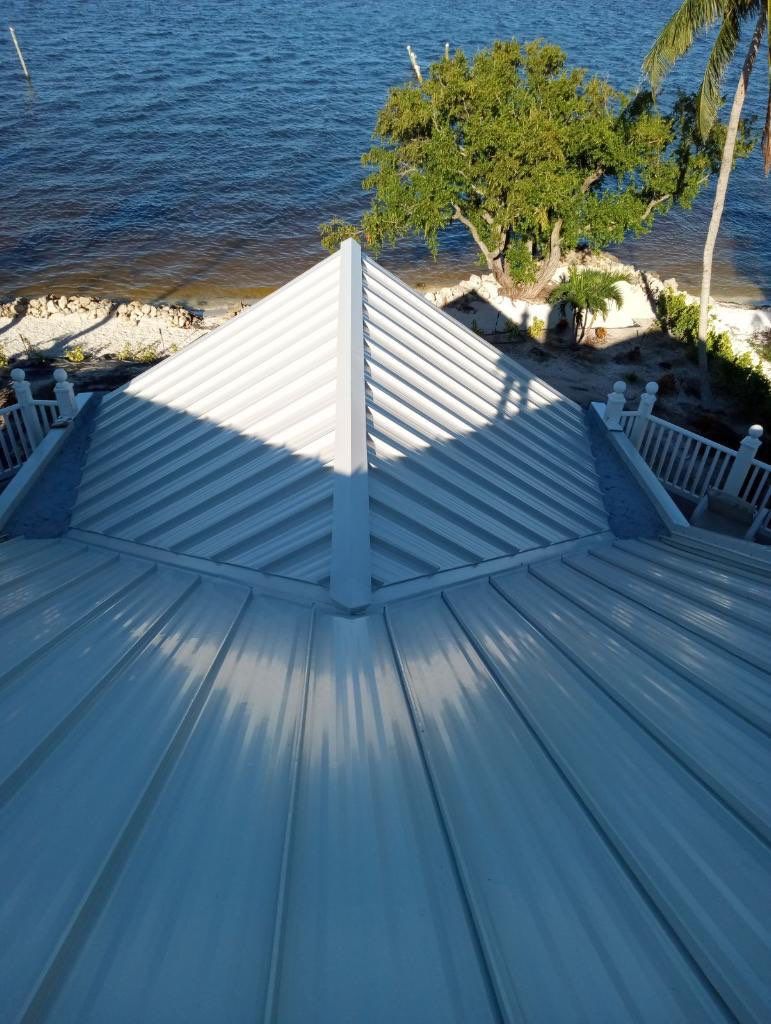 Sanibel Island Standing Seam Roof Replacement by Four Peaks Roofing
