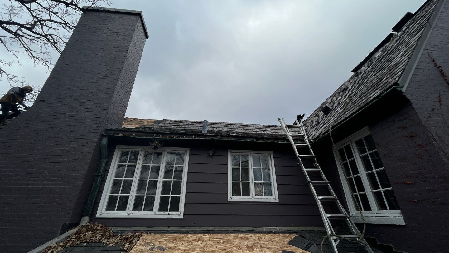 Slate Roof Removal using Atlas Storm Master Slate by Total Exteriors