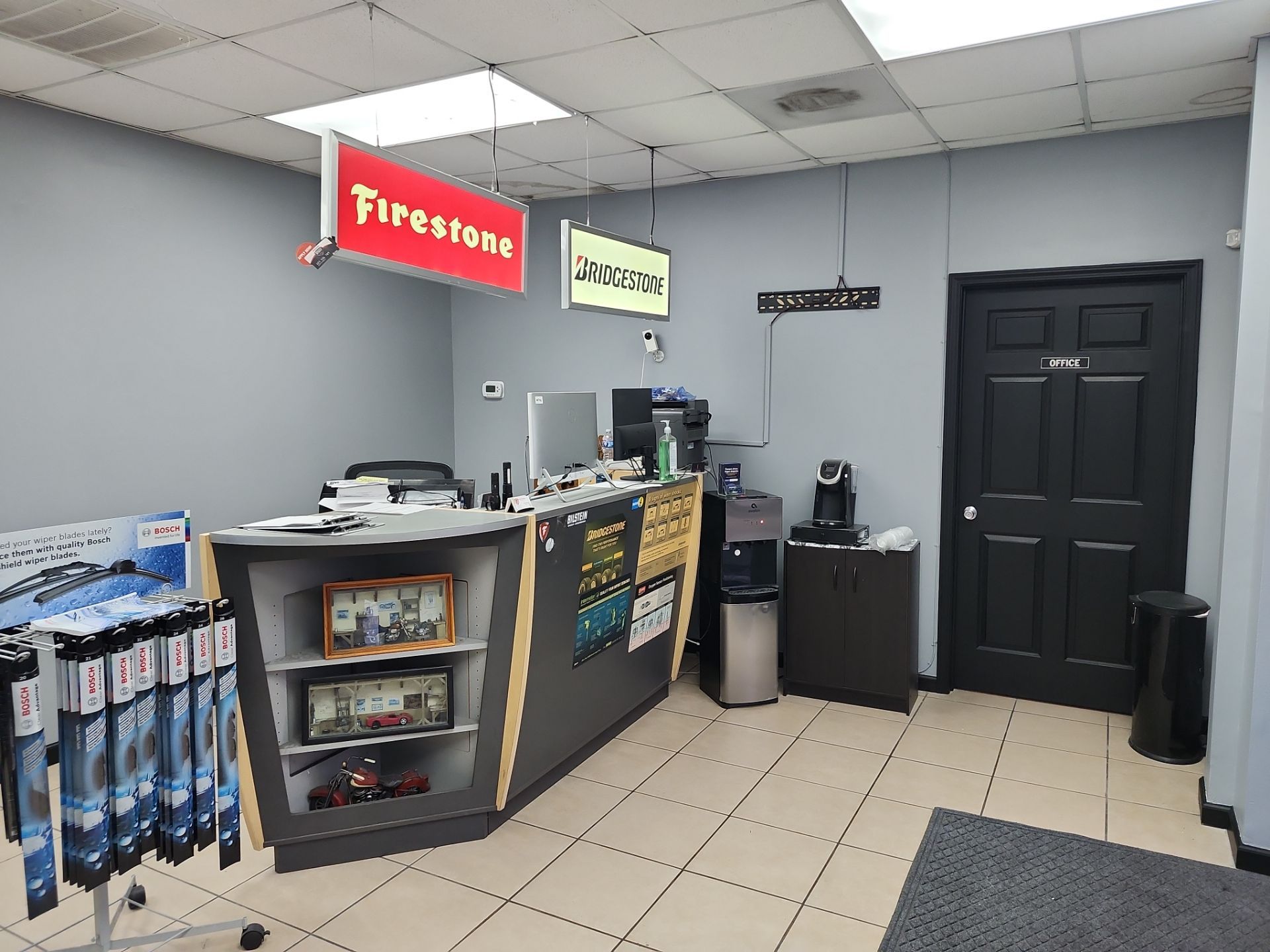 Interior Painting - Tire Shop by Fresh Coat Painters of NW Houston