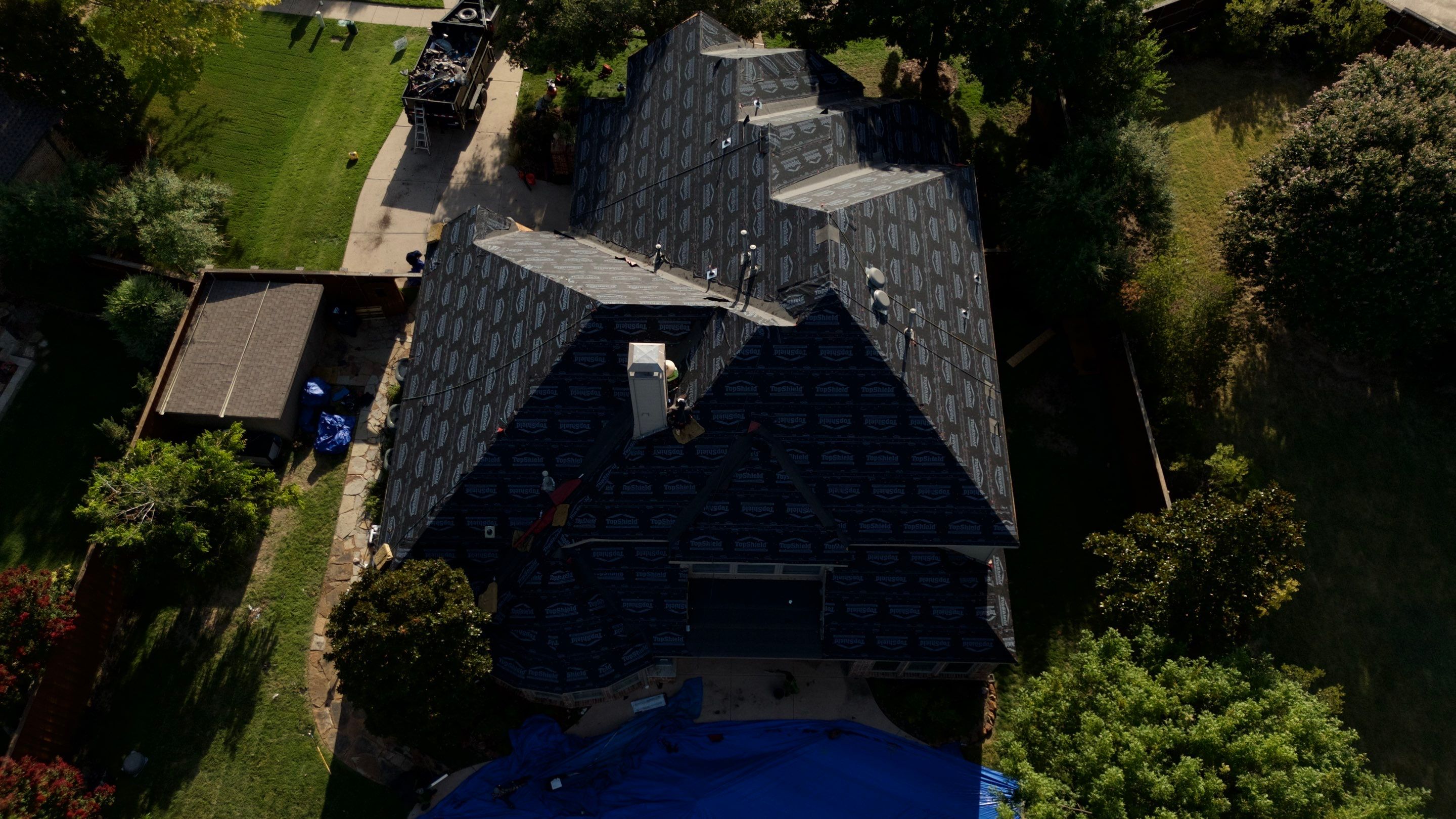 Residential Roof Repair using IKO Dynasty Class 3 Impact Resistant Shingles by Becker Roofing and Exteriors