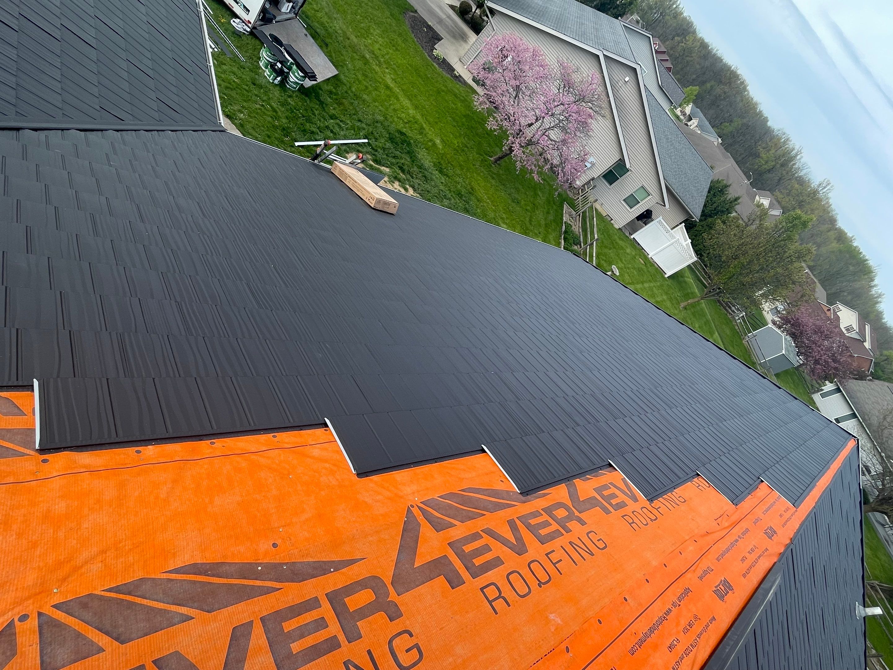 Metal Shingle Shake Roof Installation – Sidney, Ohio by 4Ever Metal Roofing