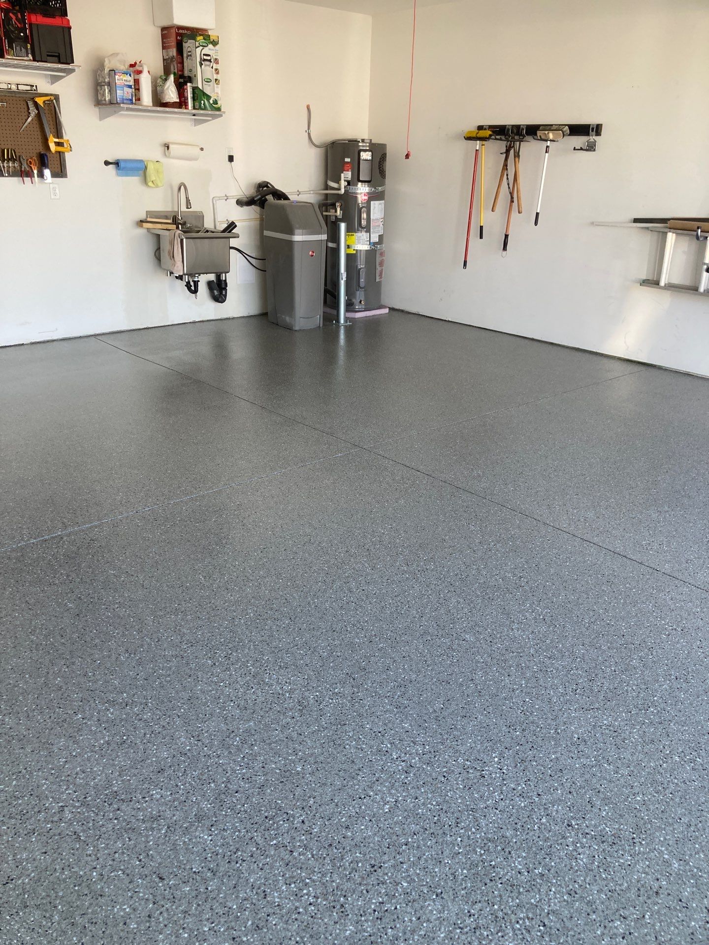 Garage Remodel using Shale Hybrid by Croc Coatings, LLC