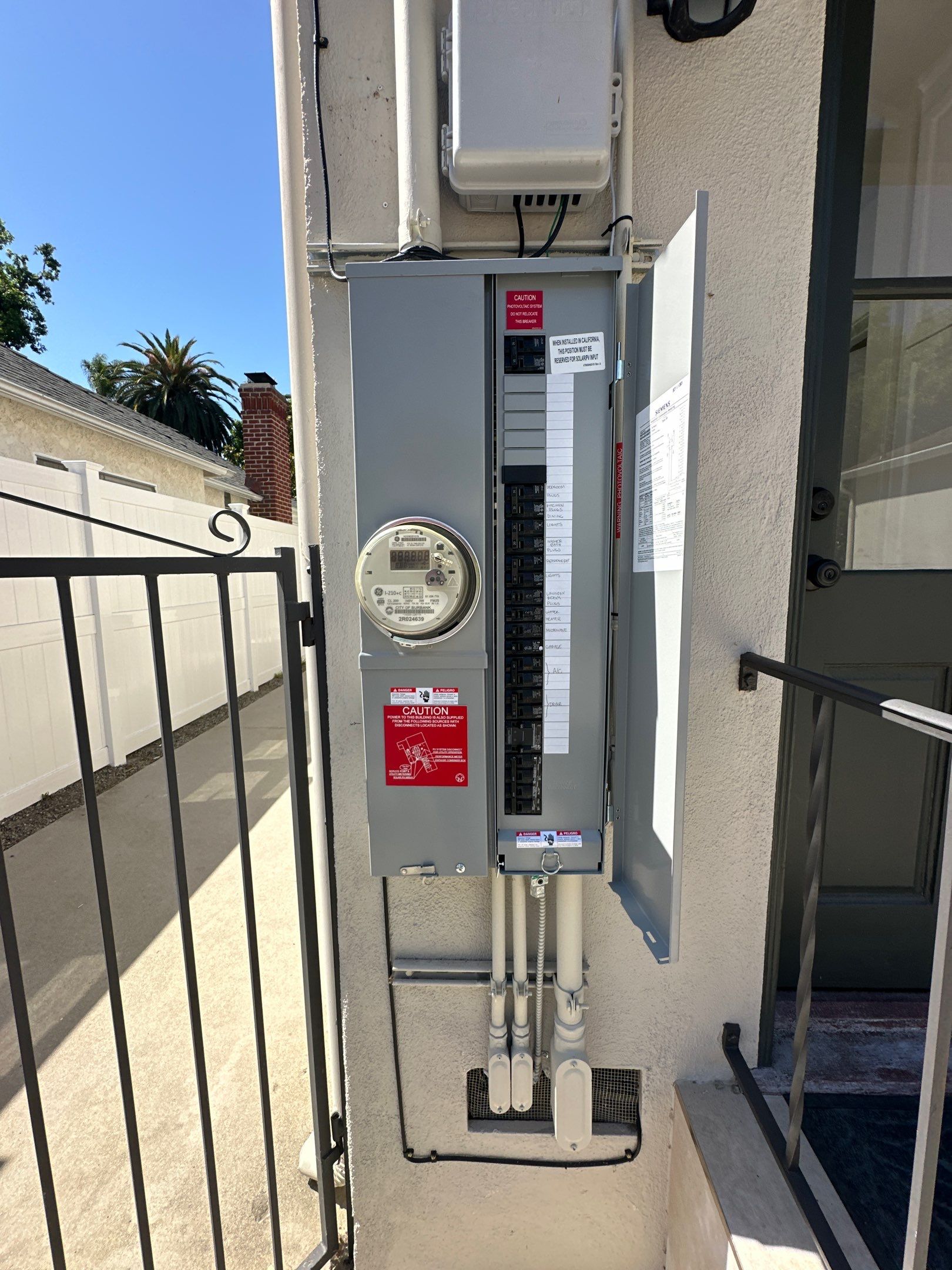15-Panel Solar Installation and Service Panel Upgrade in Burbank by AWS Solar
