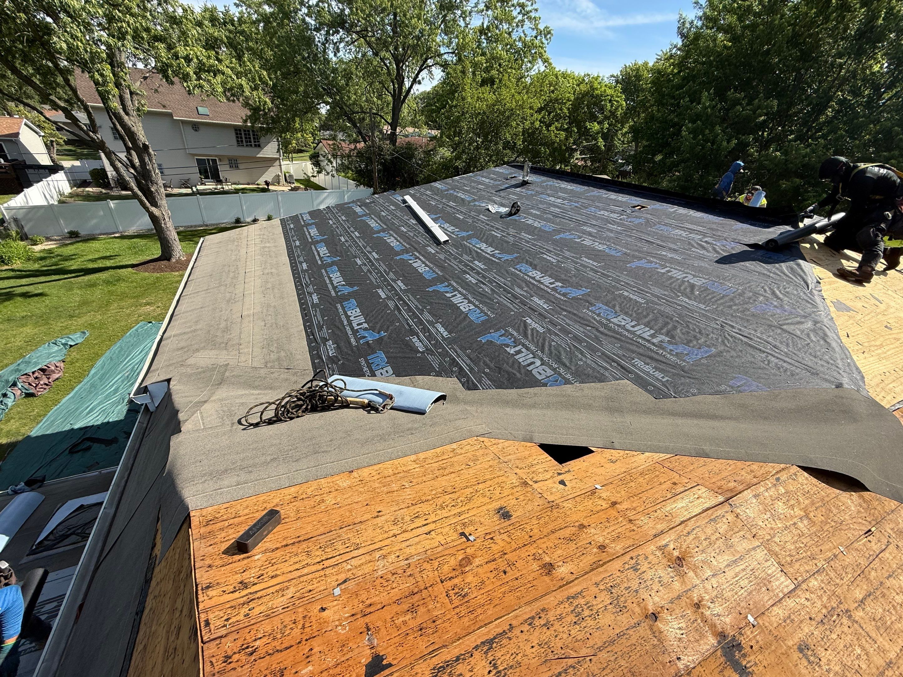 Roofing with GAF and gutters by Optimal Home Improvement 