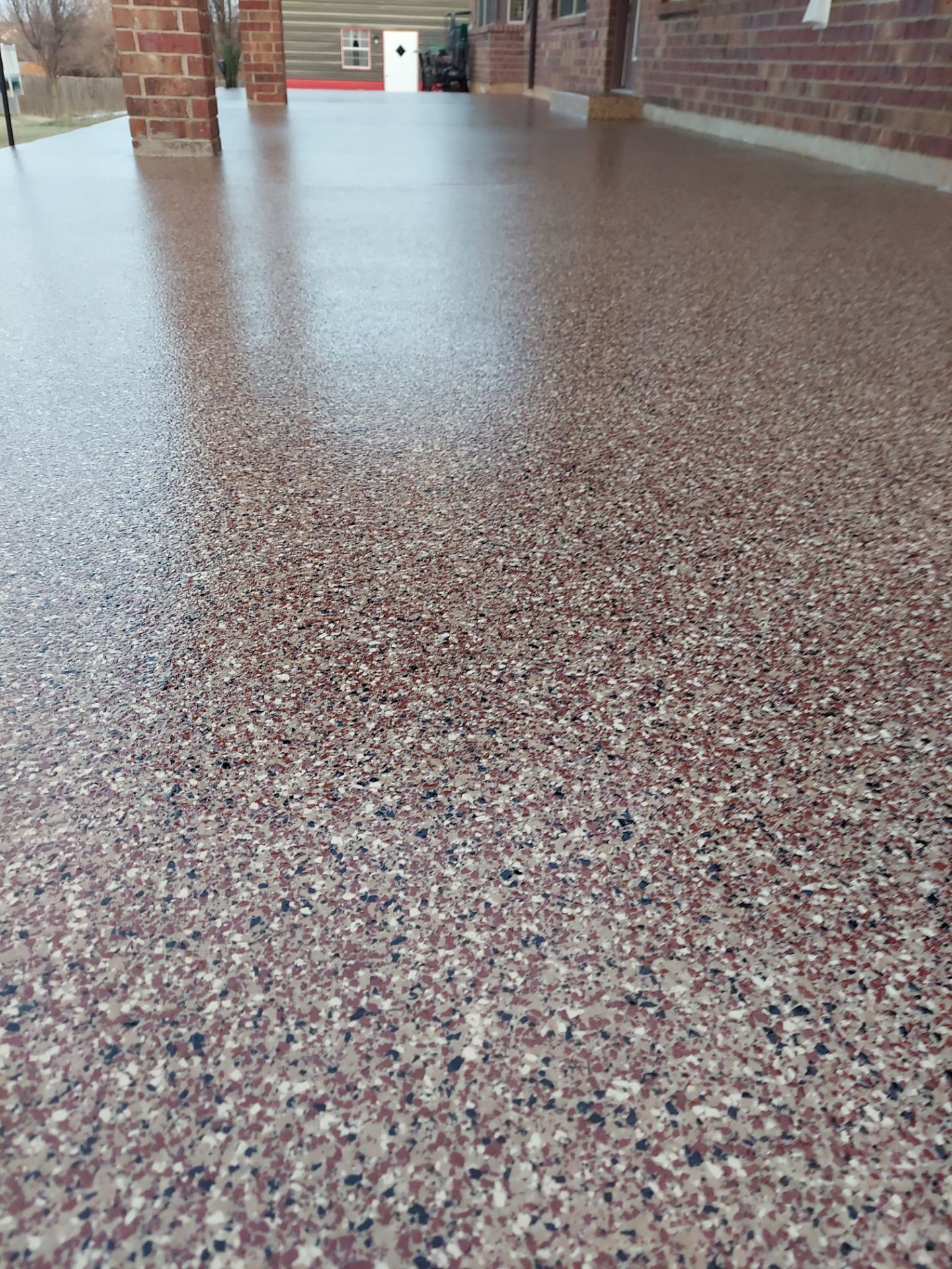 Patio Installation with Chestnut by Copperhead Coatings