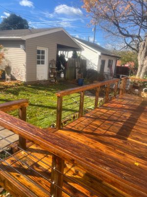 Weathered Deck using Wood Sealant