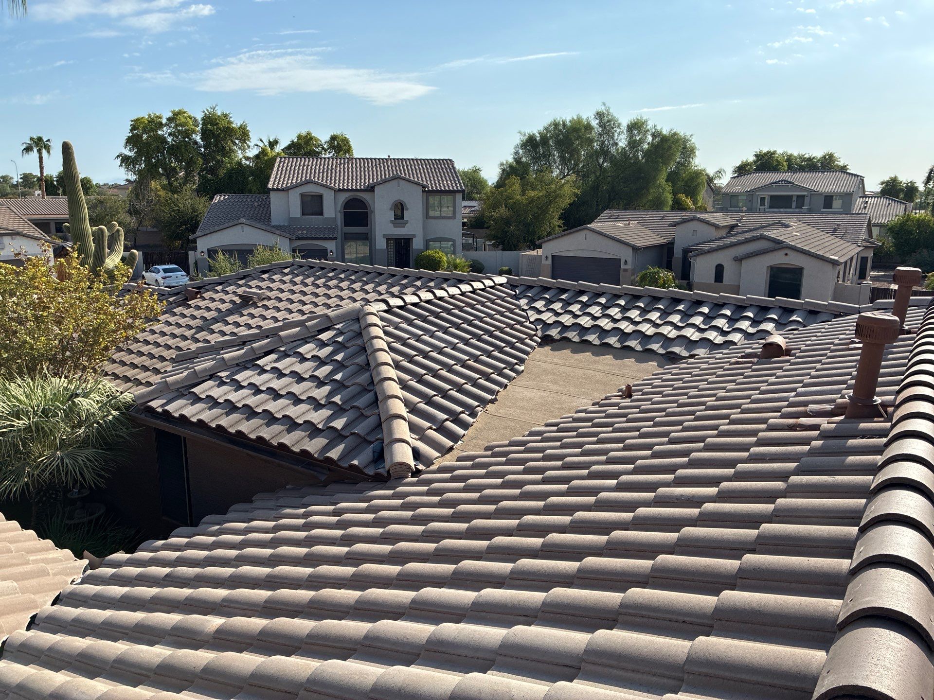 Tile Reset using Concrete Tiles in Chandler AZ by Weather-Tite Roofing