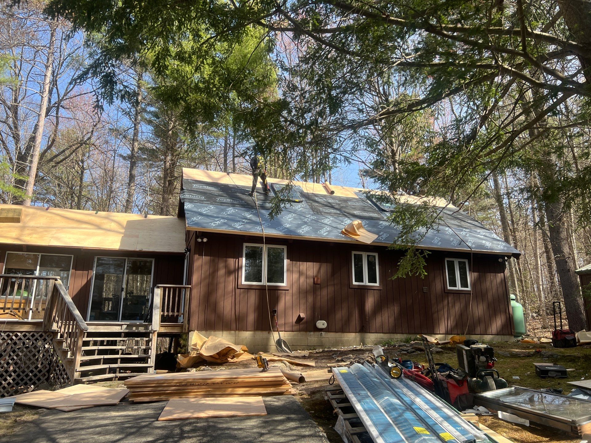 Metal Roof In Moultonborough, NH by Tall pine roofing