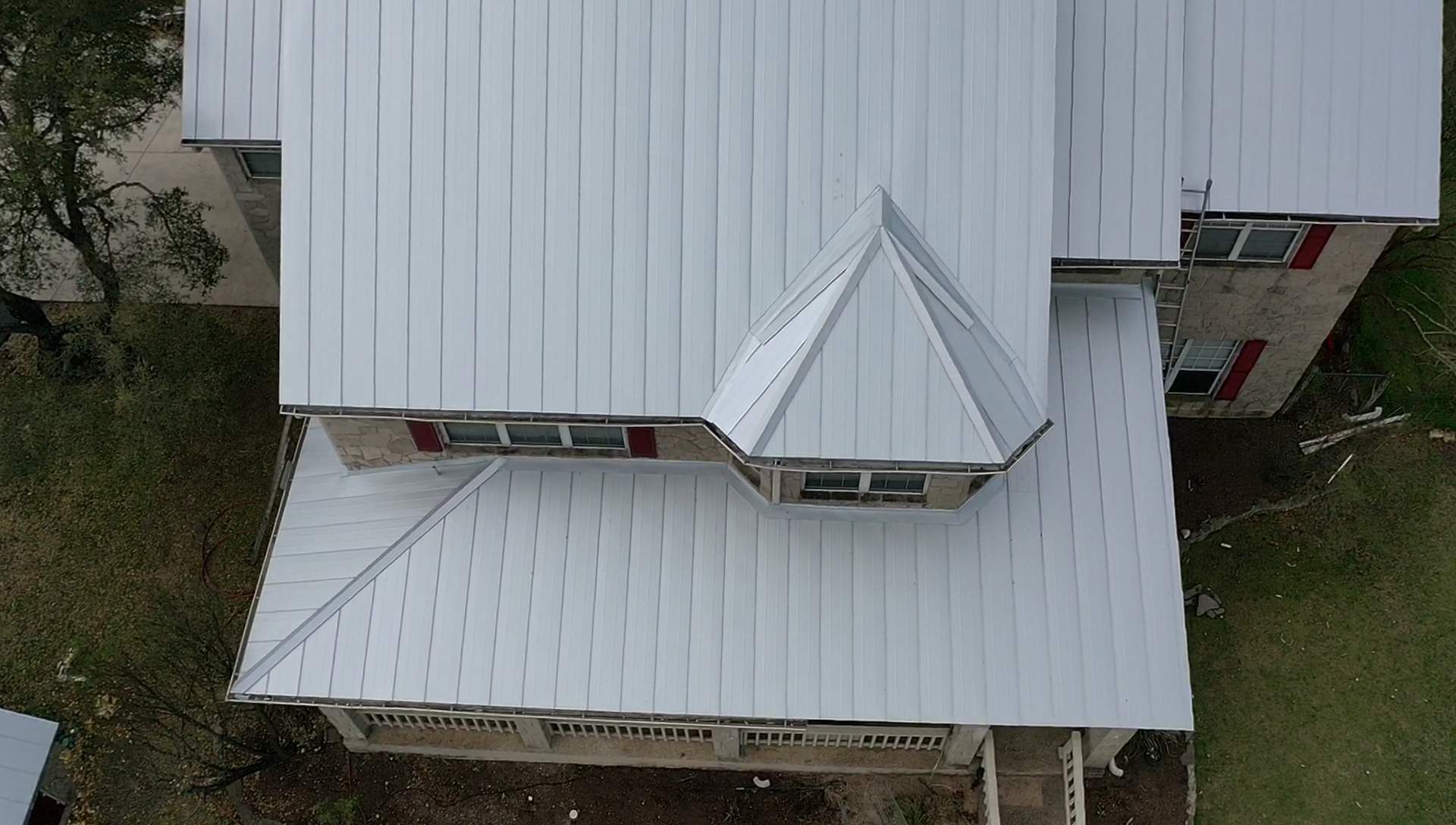 Residential Metal Roof Installation using McElroy Metal by Premier Roofing and Contracting