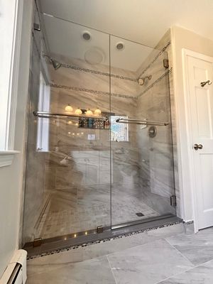 Shower Enclosure using Tempered Shower Glass