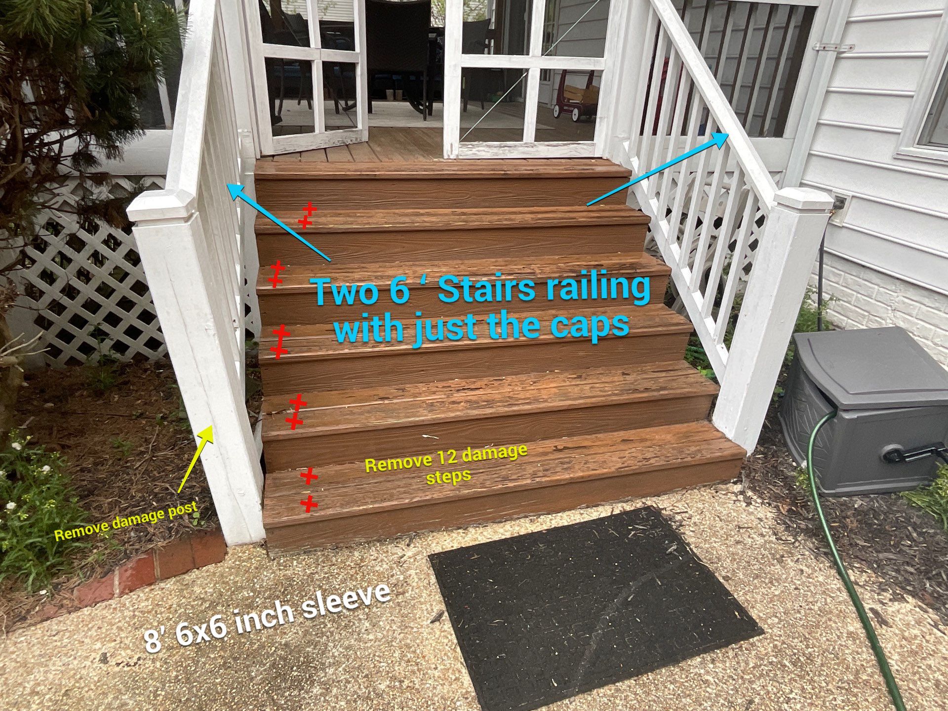 New Decking Boards and New Railing  by Alpha Design Services