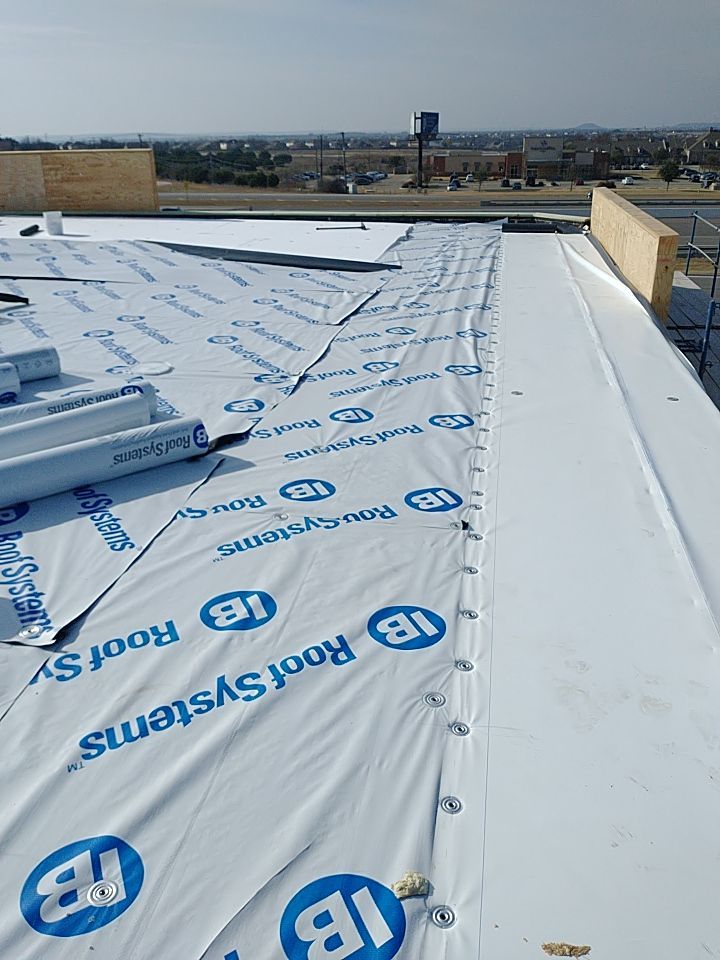 Bio-Life Commercial Roof Replacement using IB Systems PVC by Roof Experts
