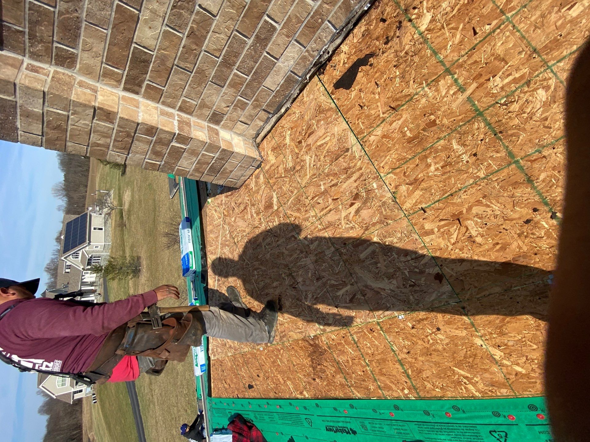 Residential Roofing Installation using Malarkey Vista AR Shingles (Weathered Wood Plus) by Koontz Construction