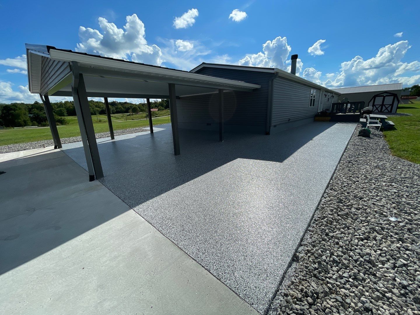 Patio Installation using Domino by Your1DayFloor.com