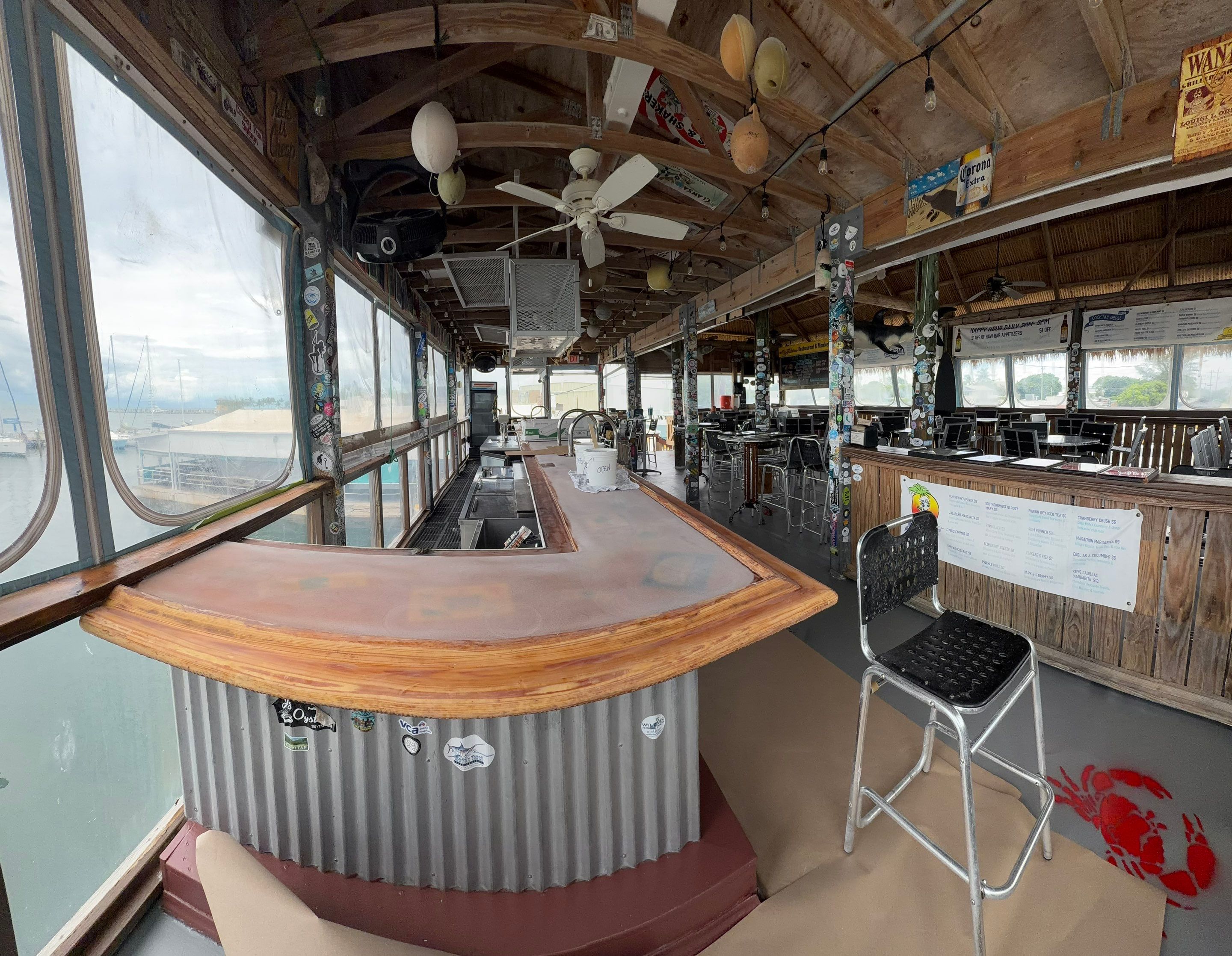 LOCAL FAMOUS FL KEYS BAR REFINISH by Tropical Epoxy Coatings & Creations LLC 