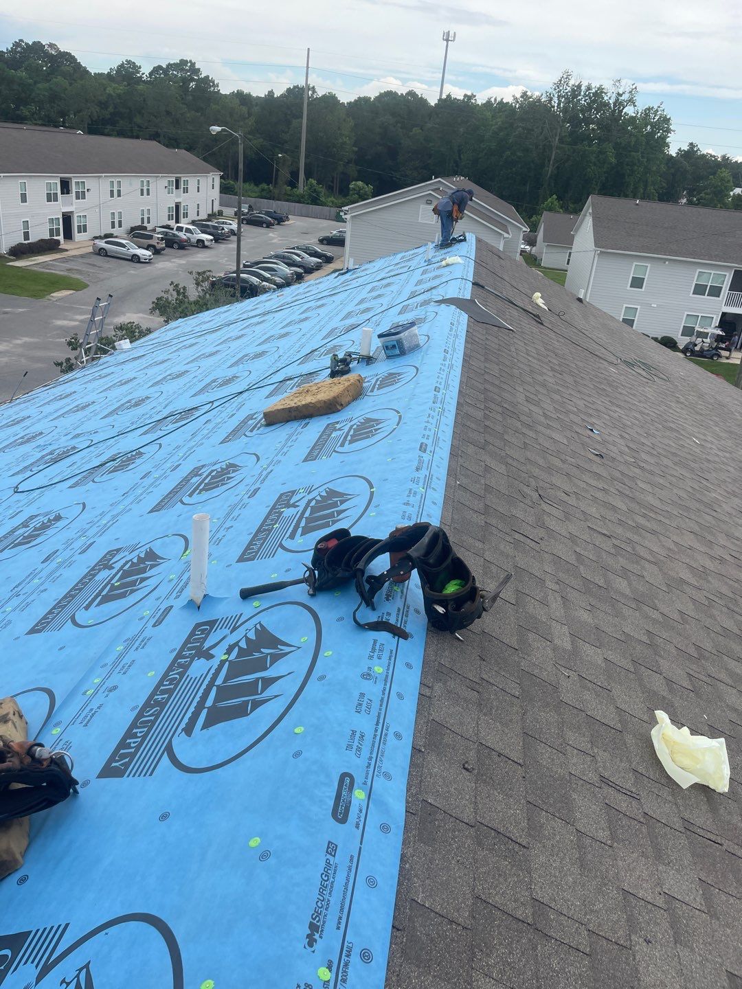 Residential Roofing Installation using Roof Replacement by American Roofing & Construction LLC