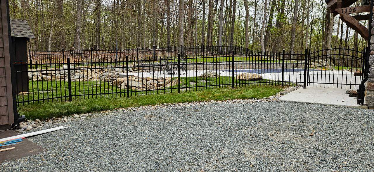 Black Aluminum 3 Rail by Kingdom Fence & Supply