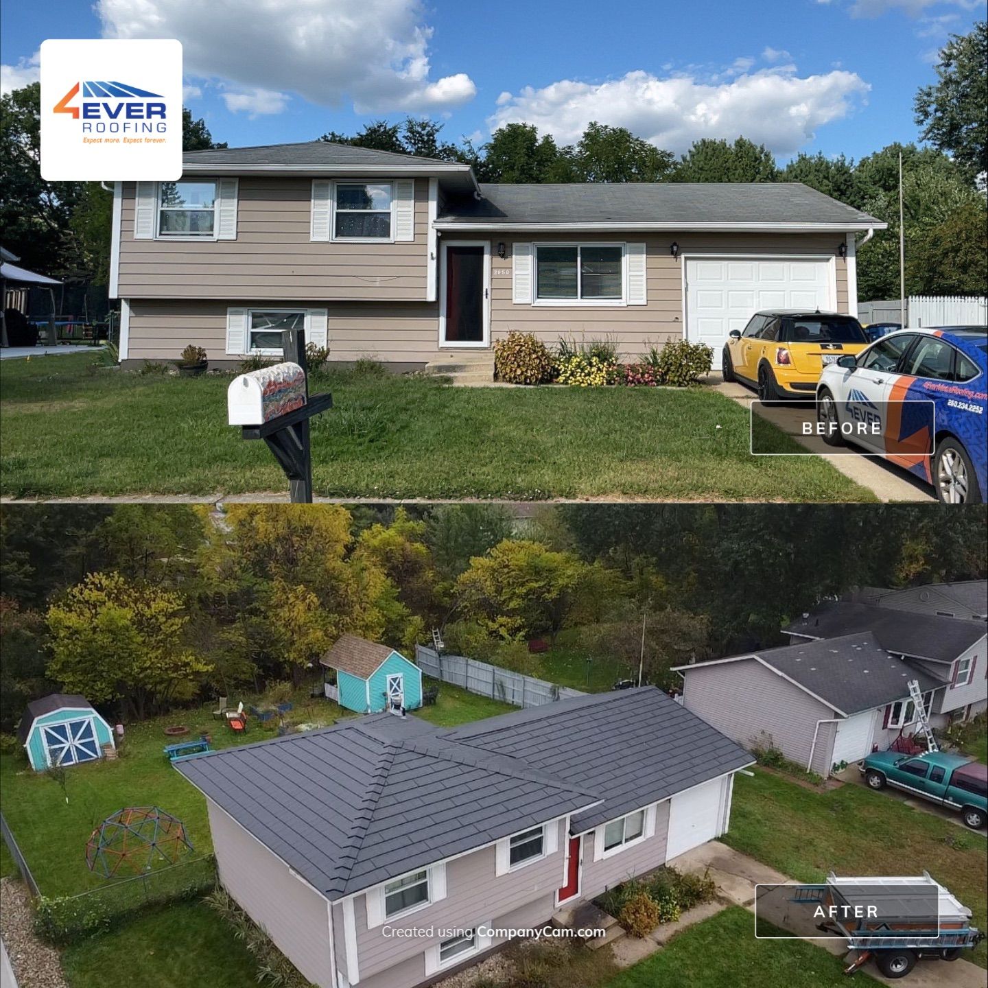 Mishawaka Indiana Metal Slate Roof Installation – Residential Upgrade by 4Ever Metal Roofing