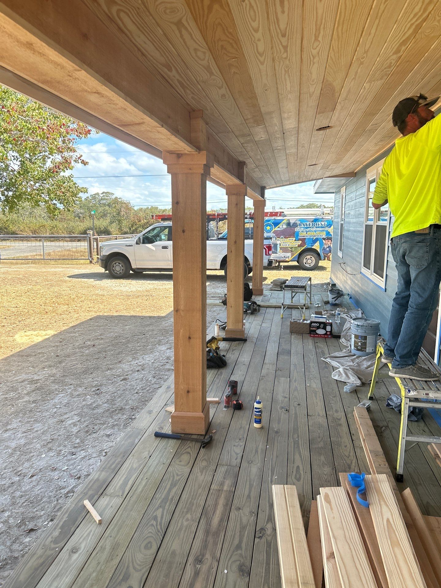 Customized Cabin by Bayfront Roofing and Construction