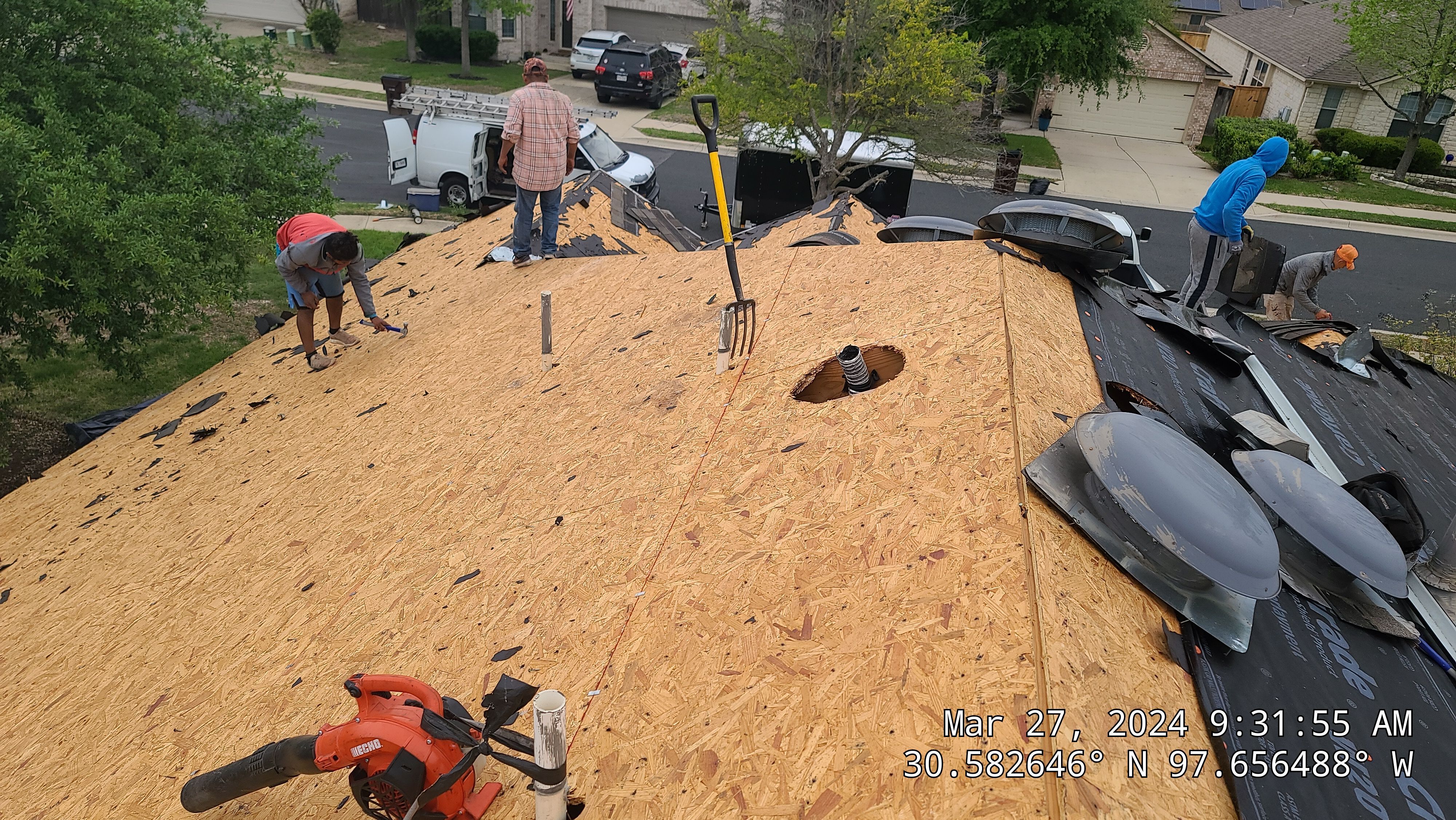 Complete Roofing Replacement and Hail Damage Restoration in Round Rock by Caliber Restoration LLC