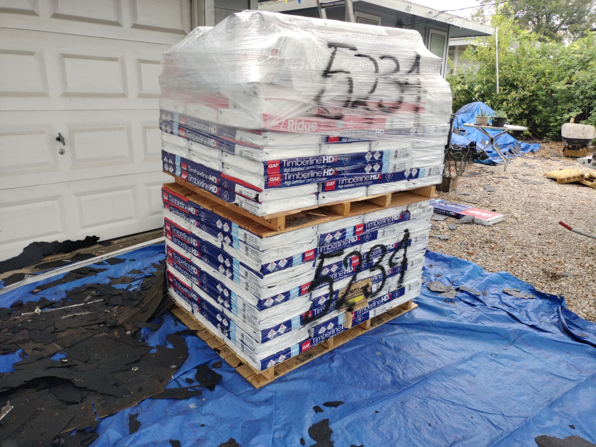 New Roof using GAF HDZ by V General Contractors 