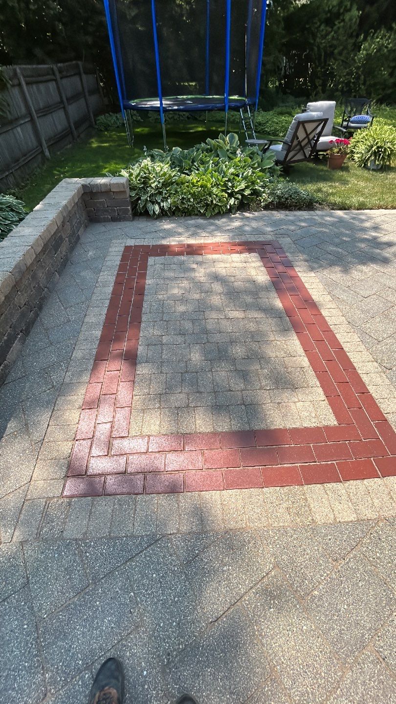 Brick paver clean, sand and seal.  using Surebond SB-1300 by Northern Power Washing LLC.