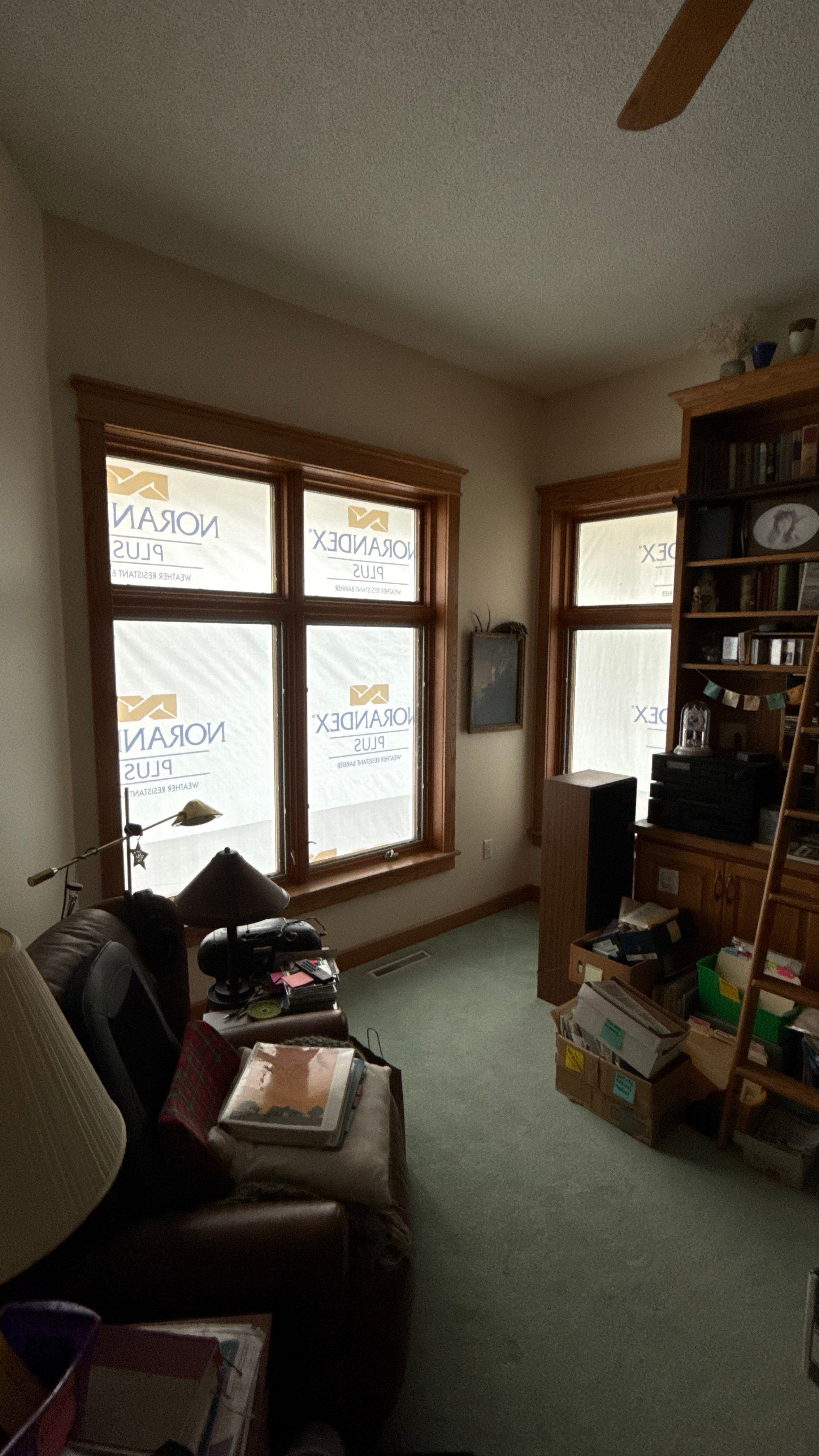 A Clean Window Upgrade Ready for New Siding with Pella Lifestyle Series by United Windows and Siding LLC