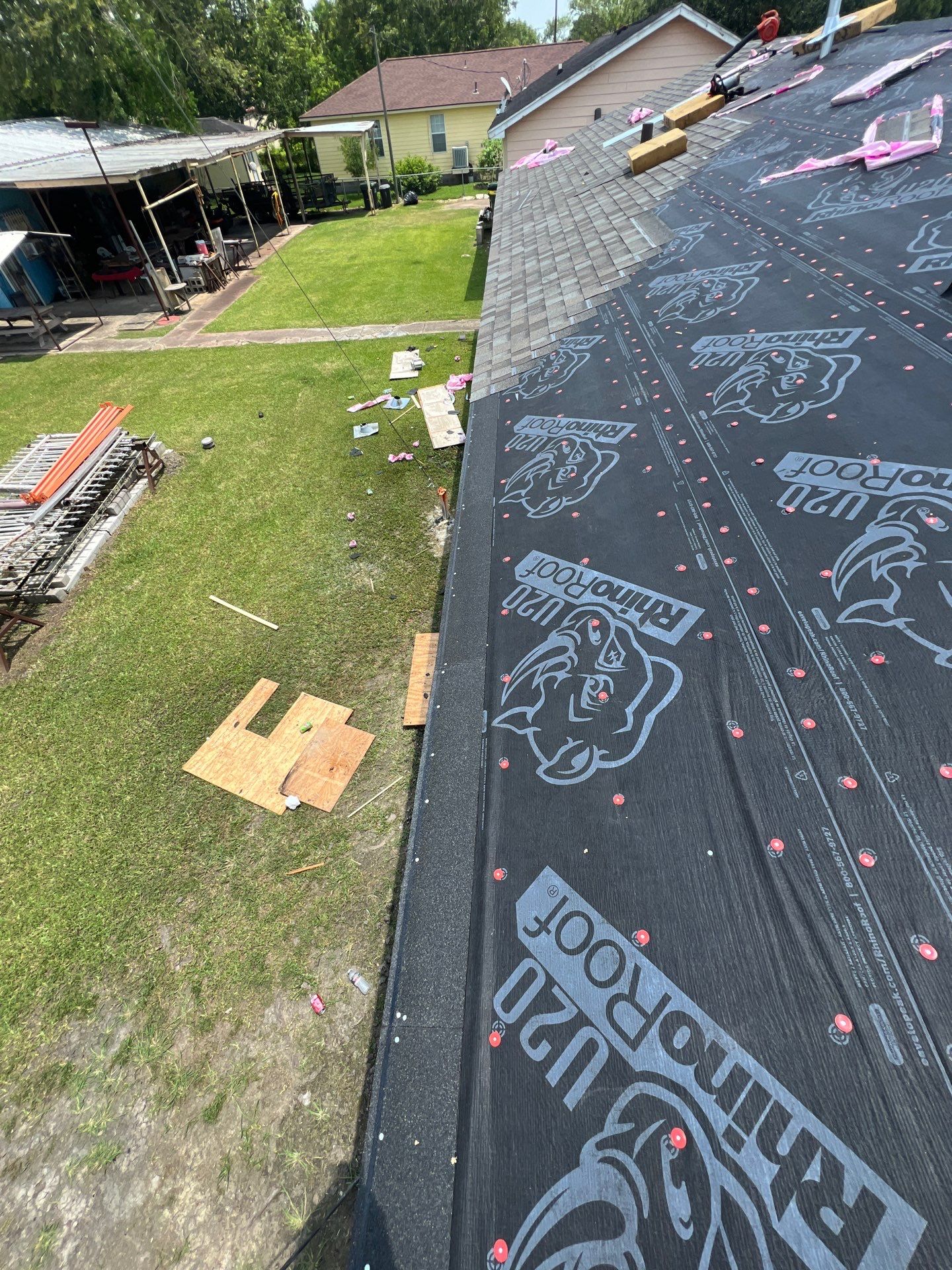 Residential Roofing Installation using Owen's Corning Duration (Lifetime) Shingles by Roof Repair Company