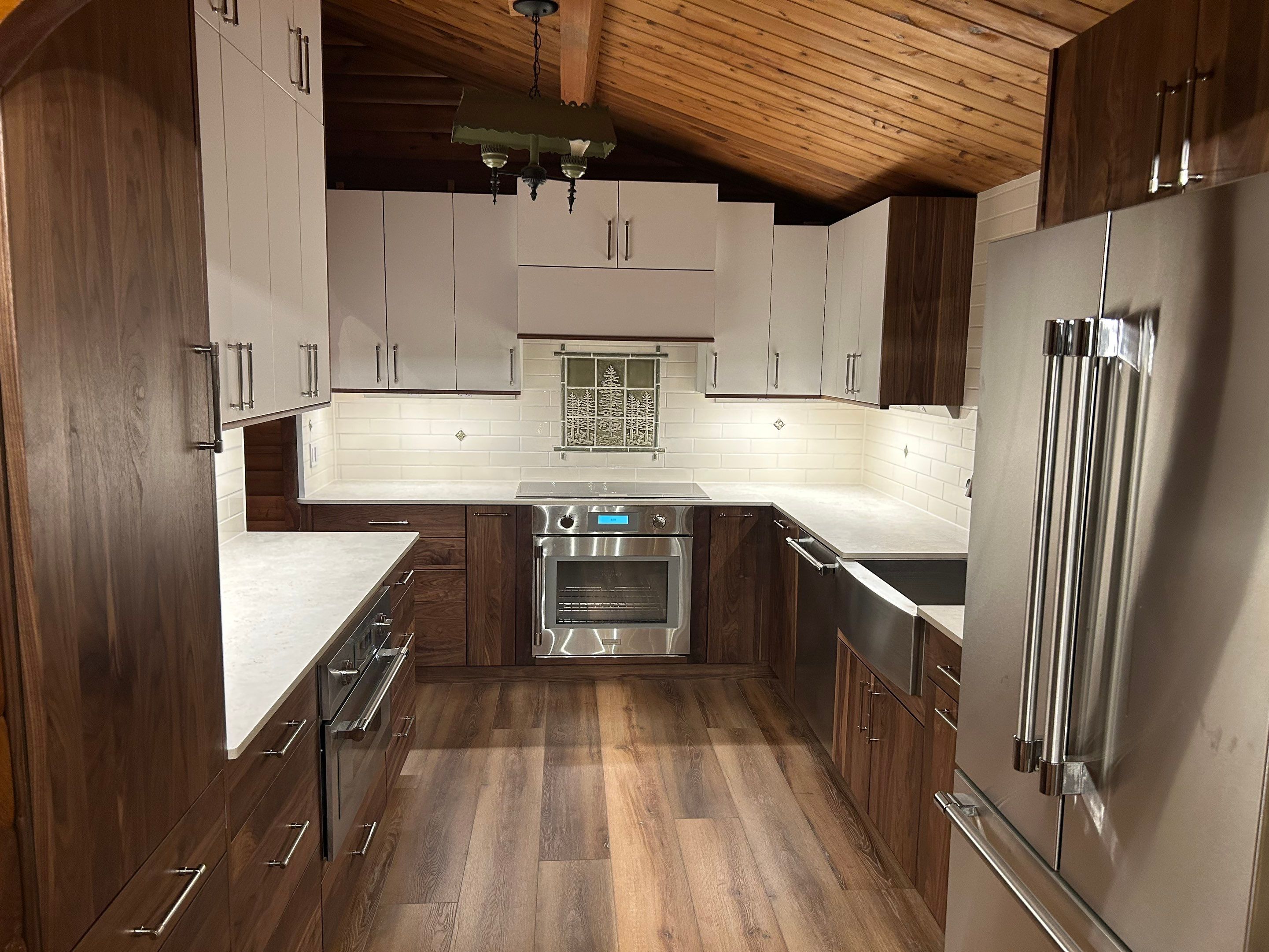 Kitchen Transformation in Newberg Log Cabin by Pinnacle Contractors