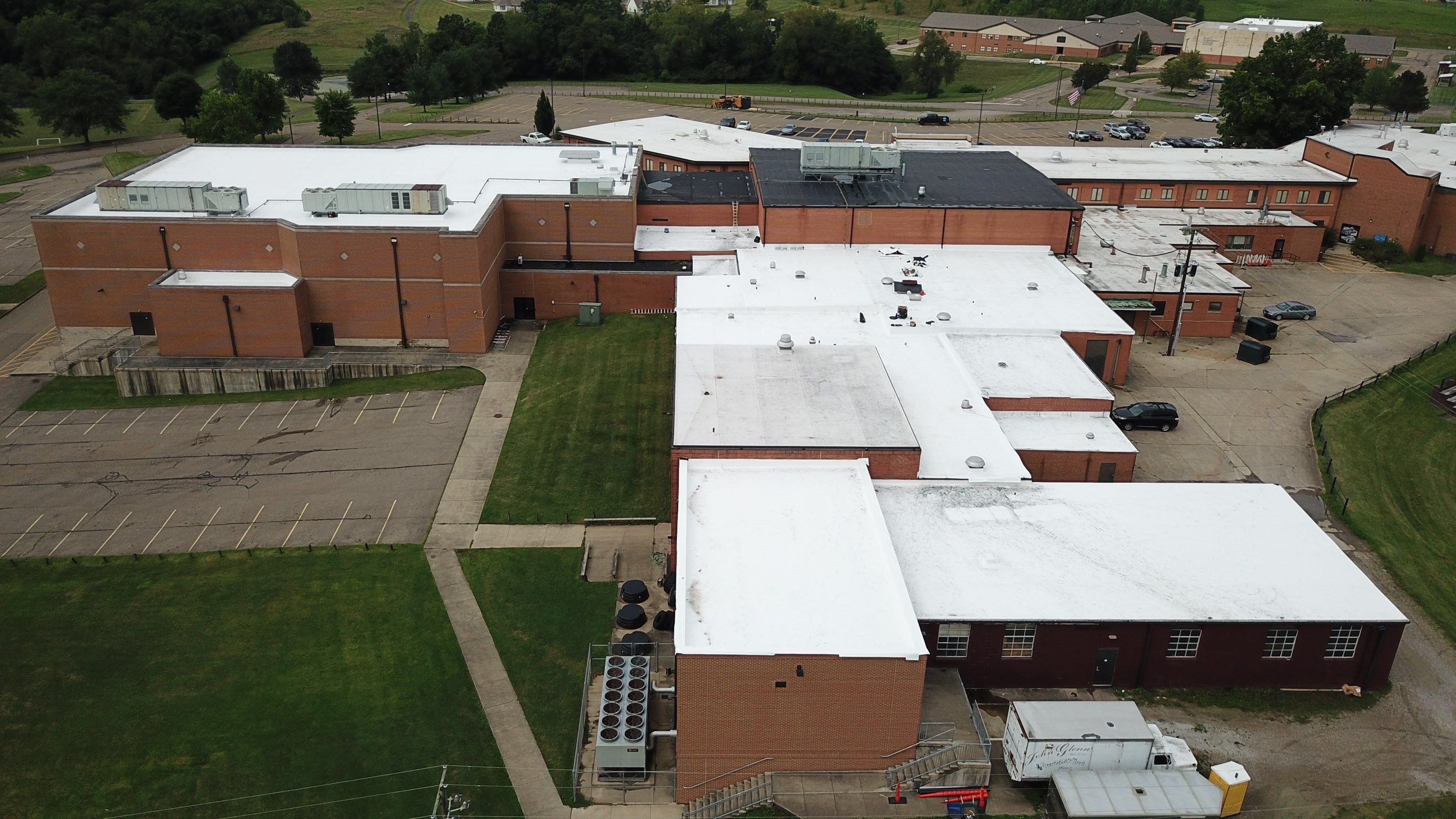 John Glenn High school Roof Install by Gold Star Roofing LLC 