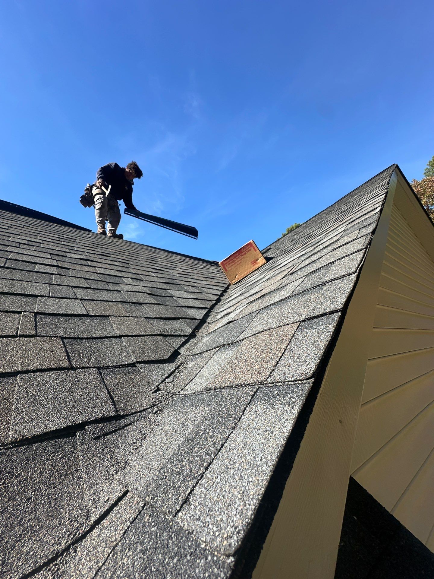 Mathews Residential Roof Replacement Using Owens Corning Duration Shingles by Cade Construction