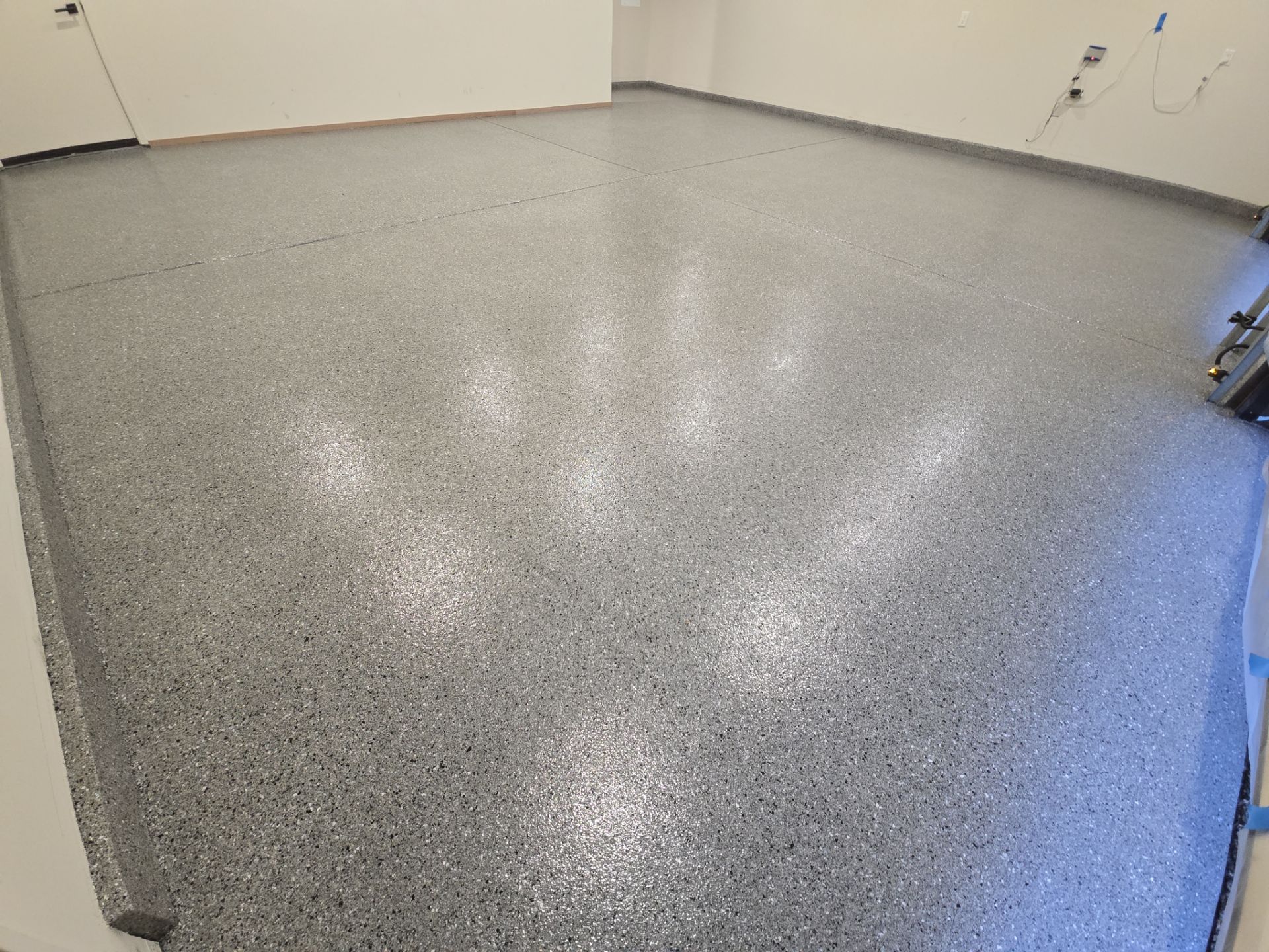 Garage Transformation using Slate Hybrid by Croc Coatings, LLC