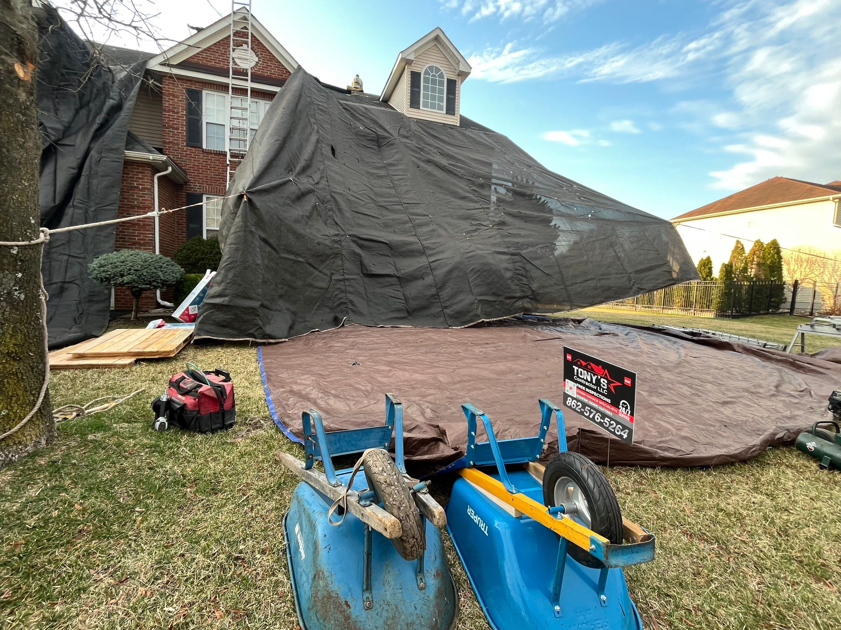 Project in Morganville, NJ by Tony's Roofing
