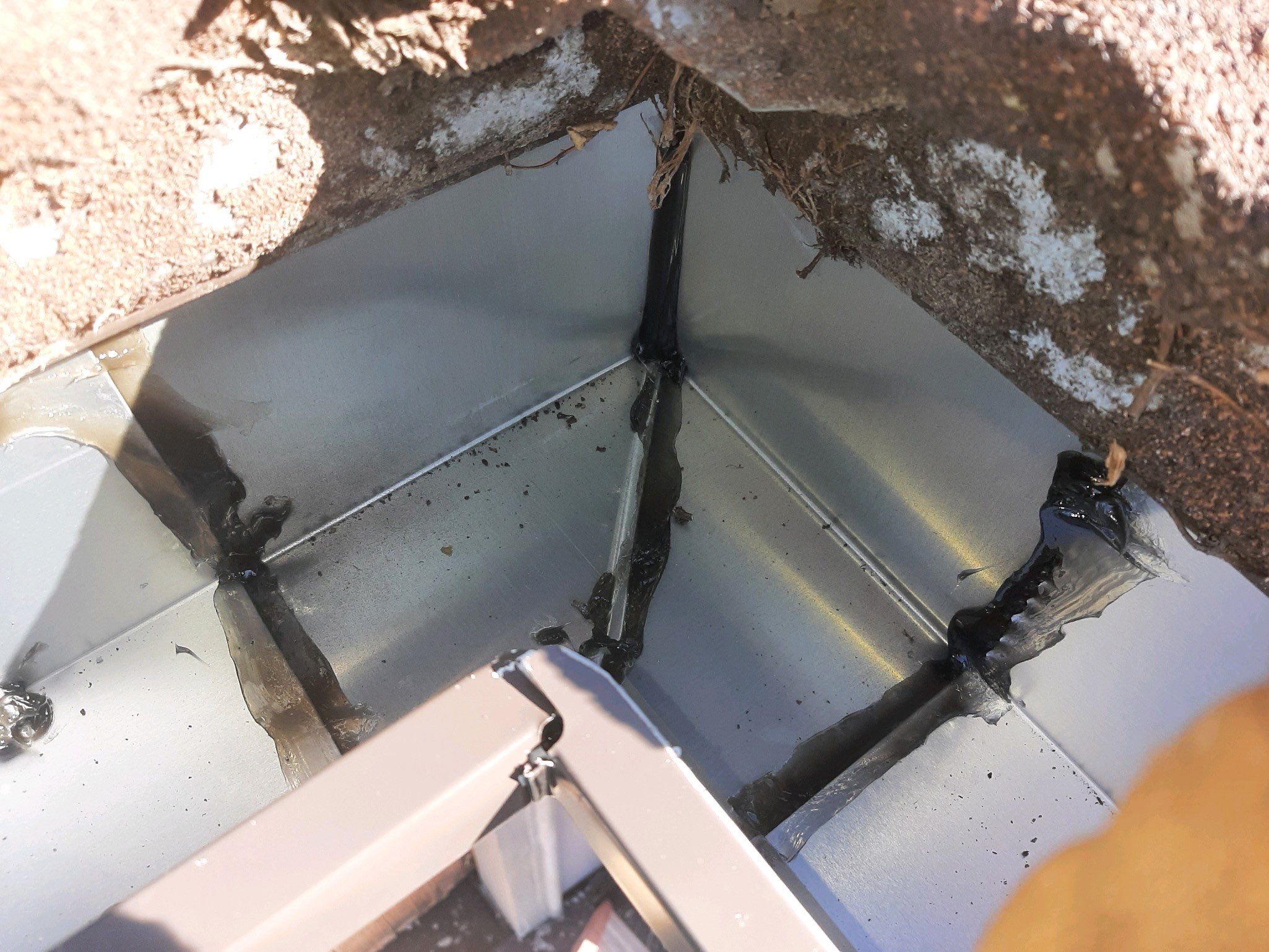 Gutter Installation using Royal Brown K-Style Gutters by Gutter Professors