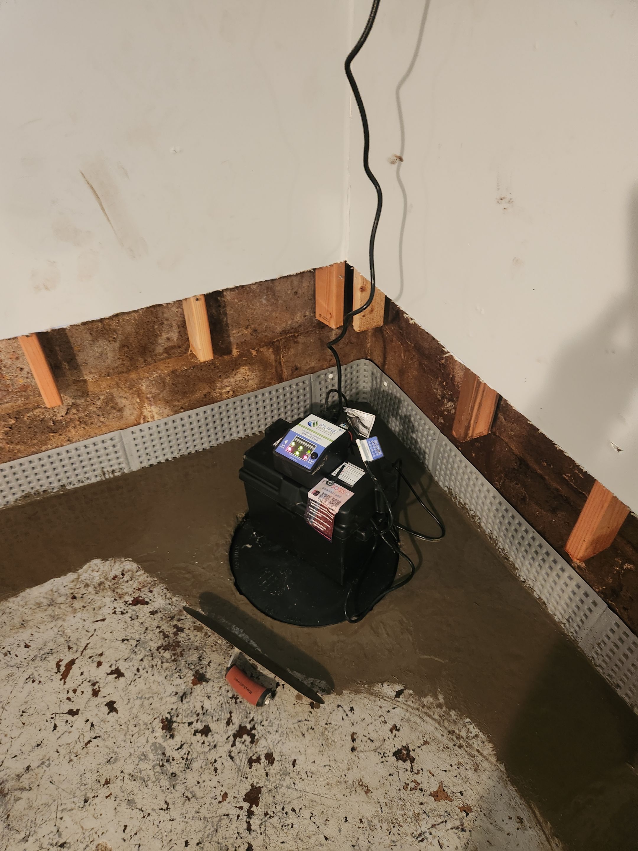 Interior French Drain West Orange NJ by Pure Service Pro, LLC 