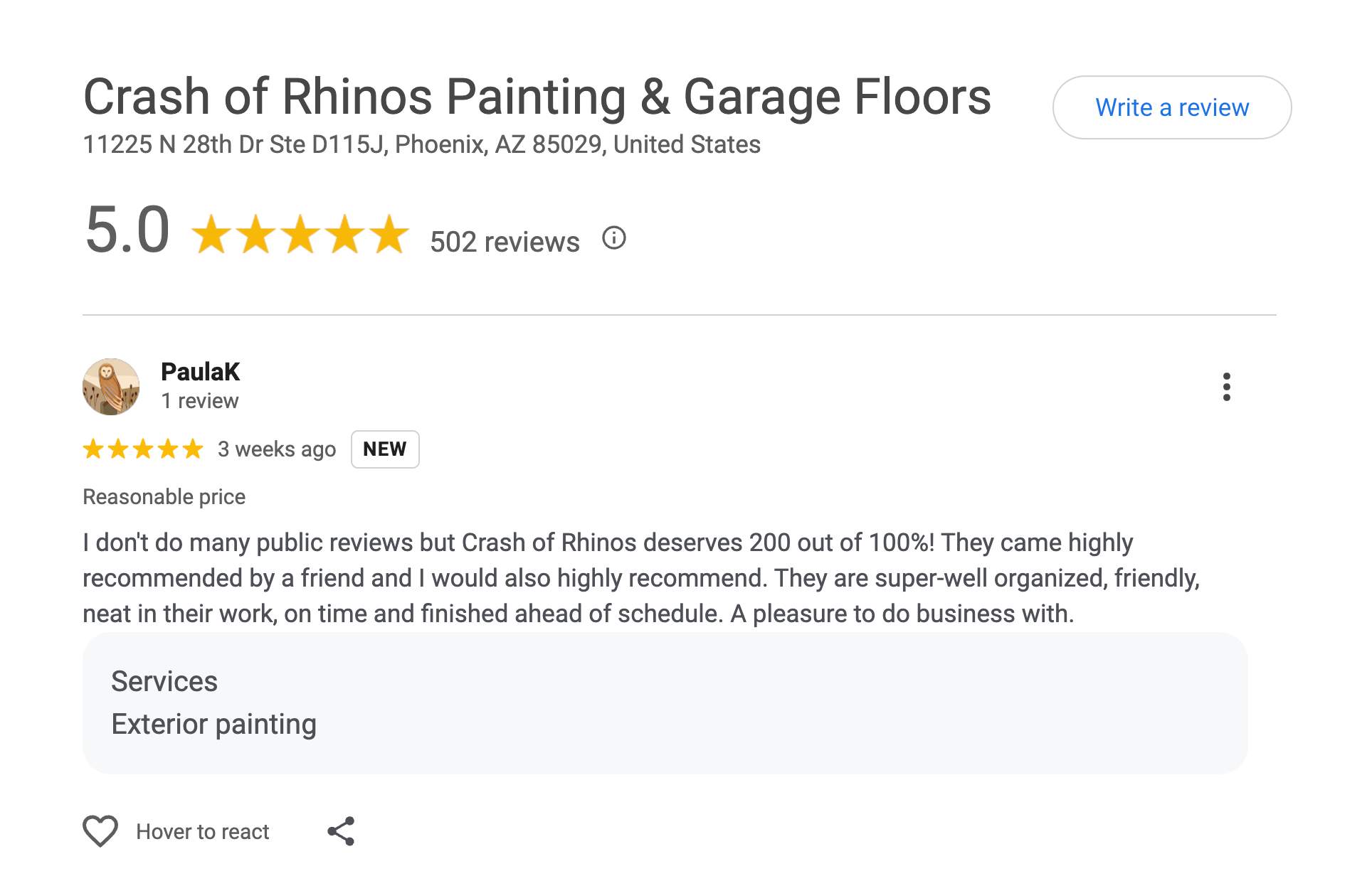 Exterior Painting - Cave Creek by Crash of Rhinos Painting & Garage Floors
